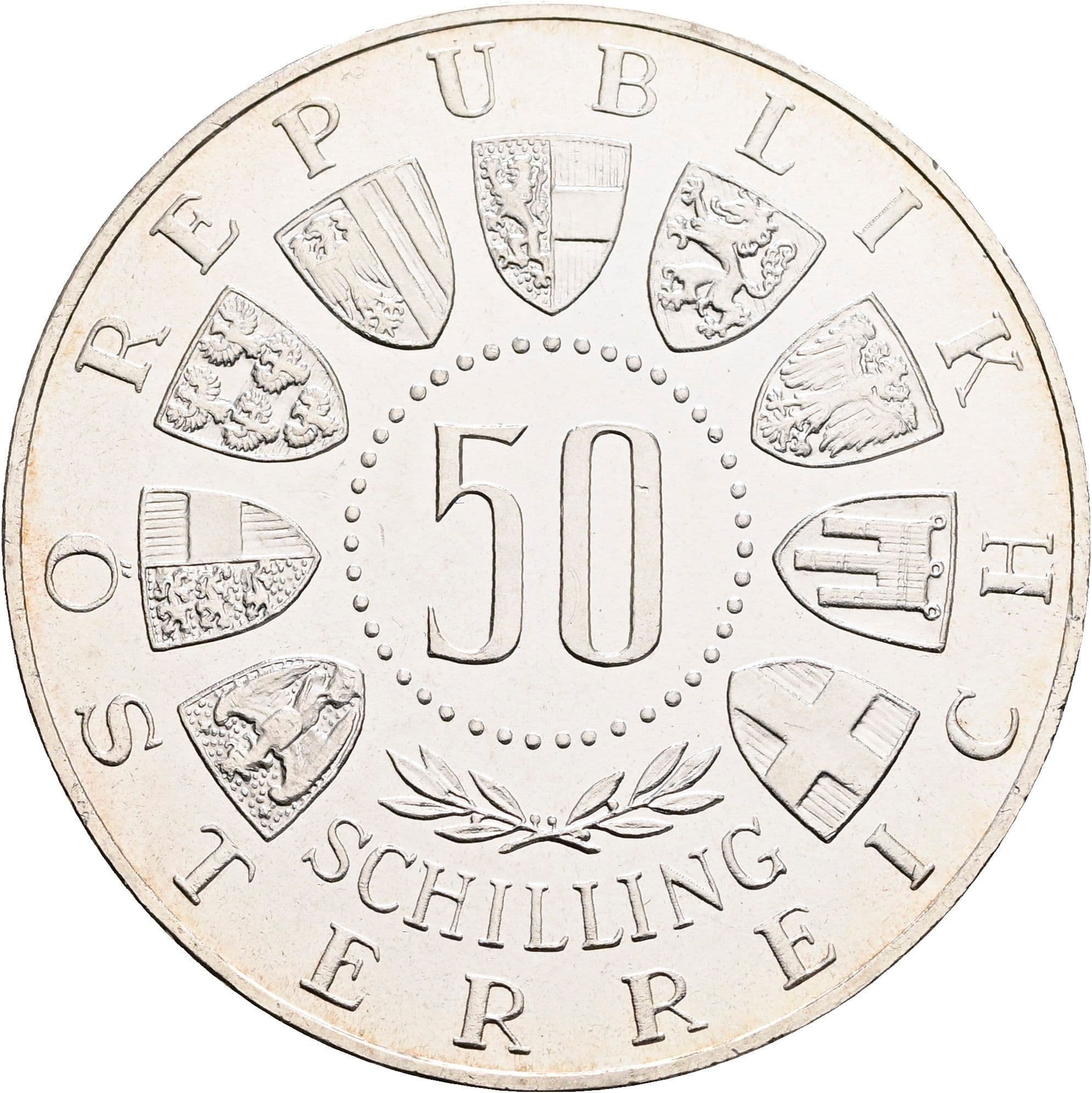 50 Schilling 1963 – Vorderseite