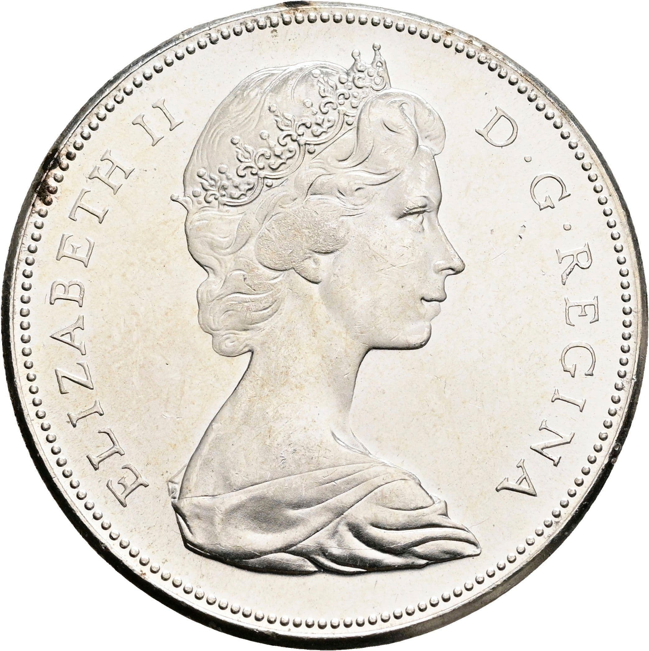 1 Dollar Elisabeth II. 1952-2022 1967 – Vorderseite