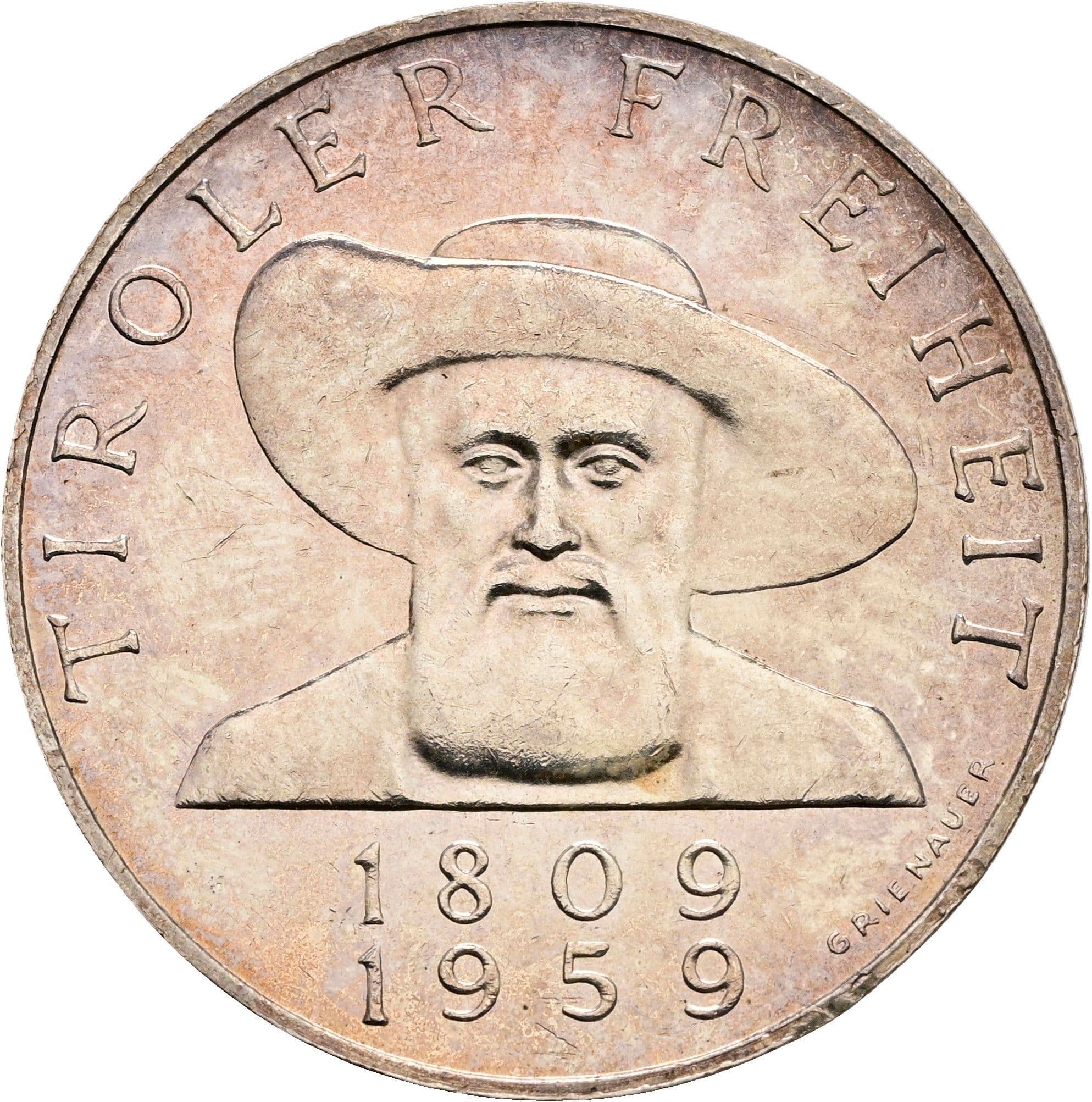 50 Schilling 1959 – Vorderseite
