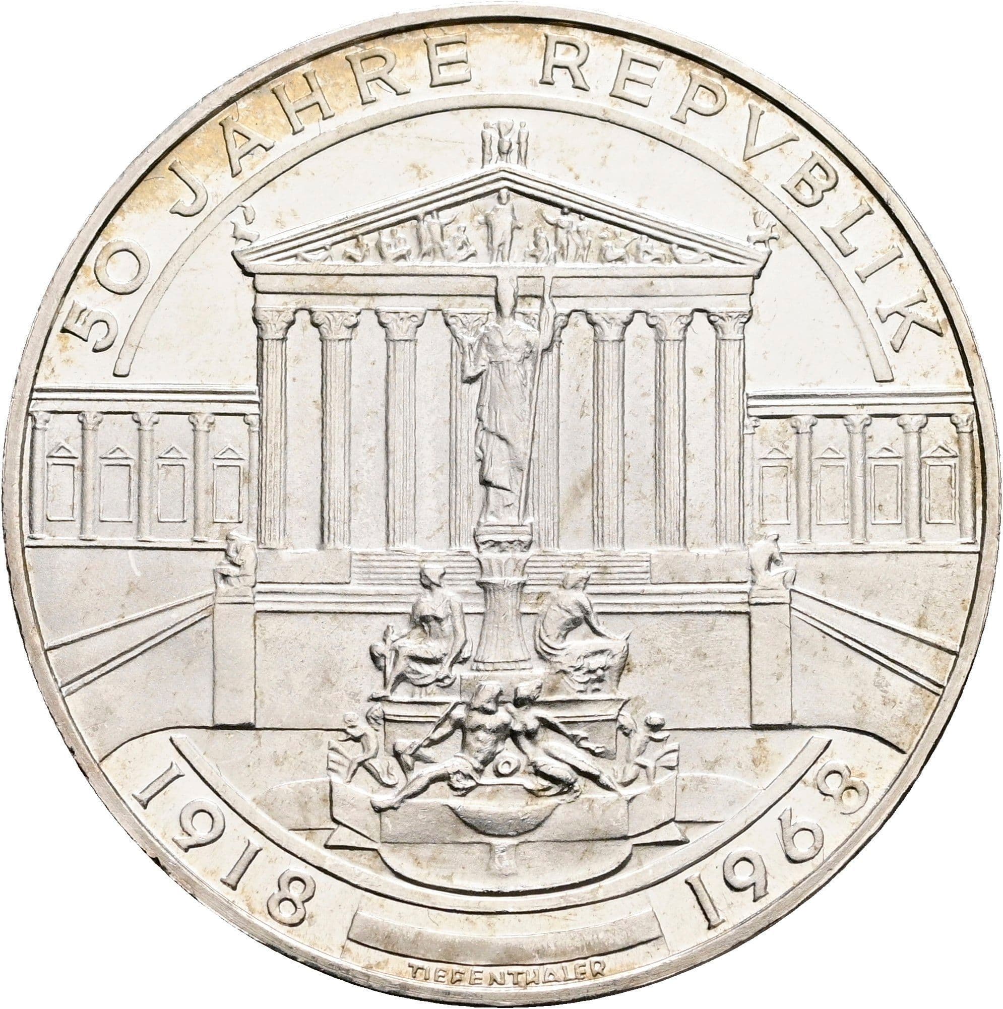 50 Schilling 1968 – Vorderseite