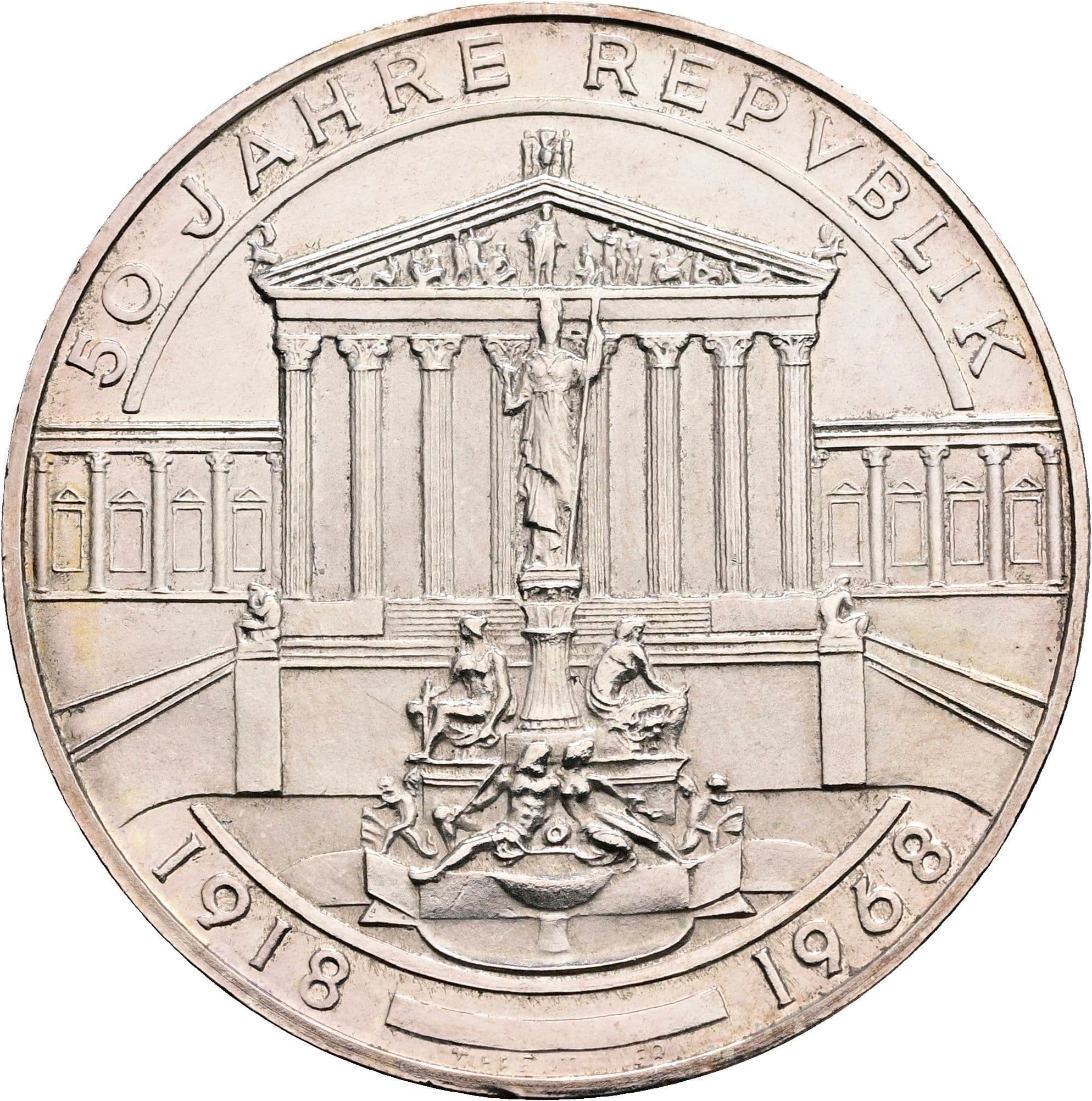 50 Schilling 1968 – Vorderseite