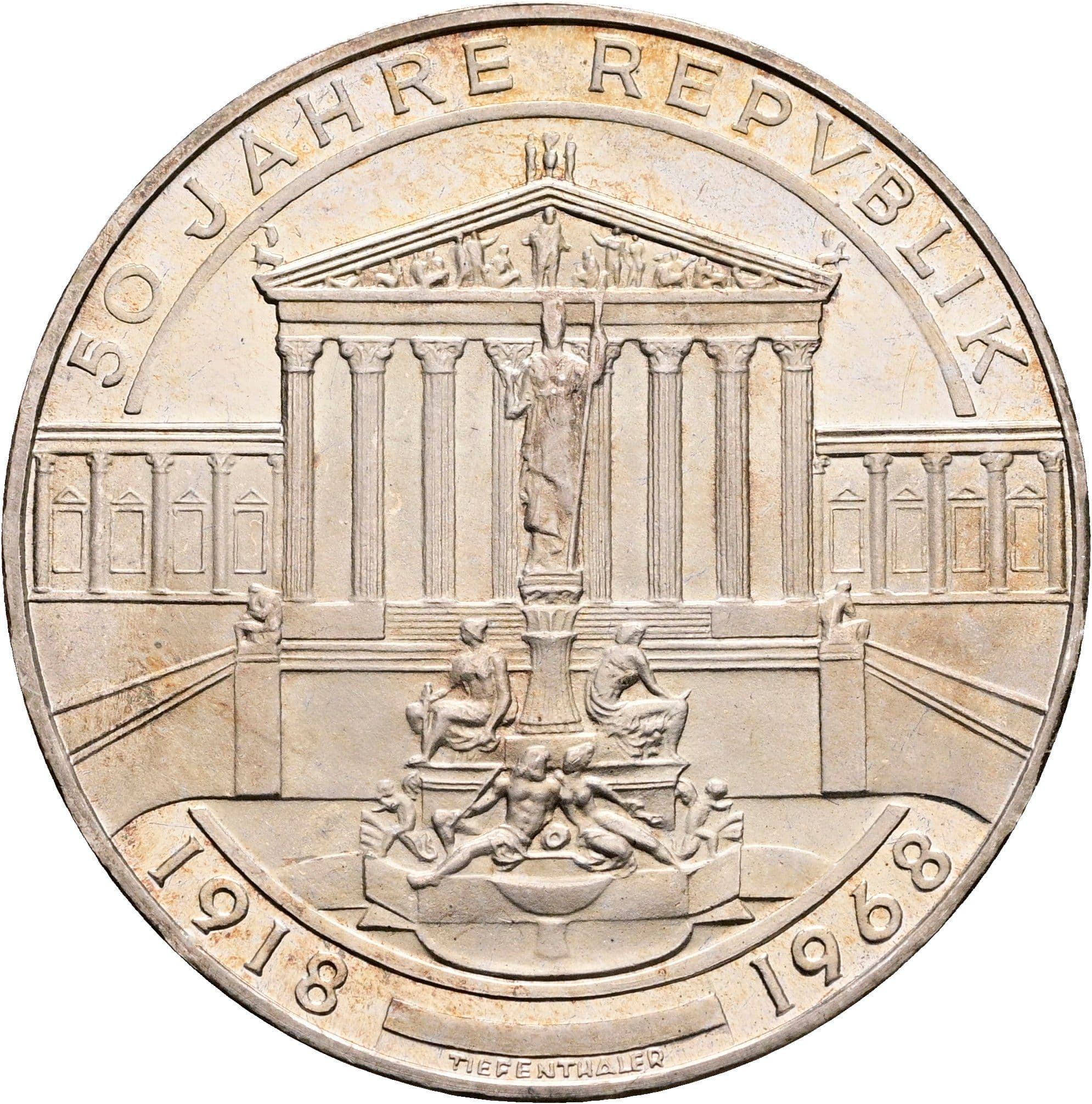 50 Schilling 1968 – Vorderseite