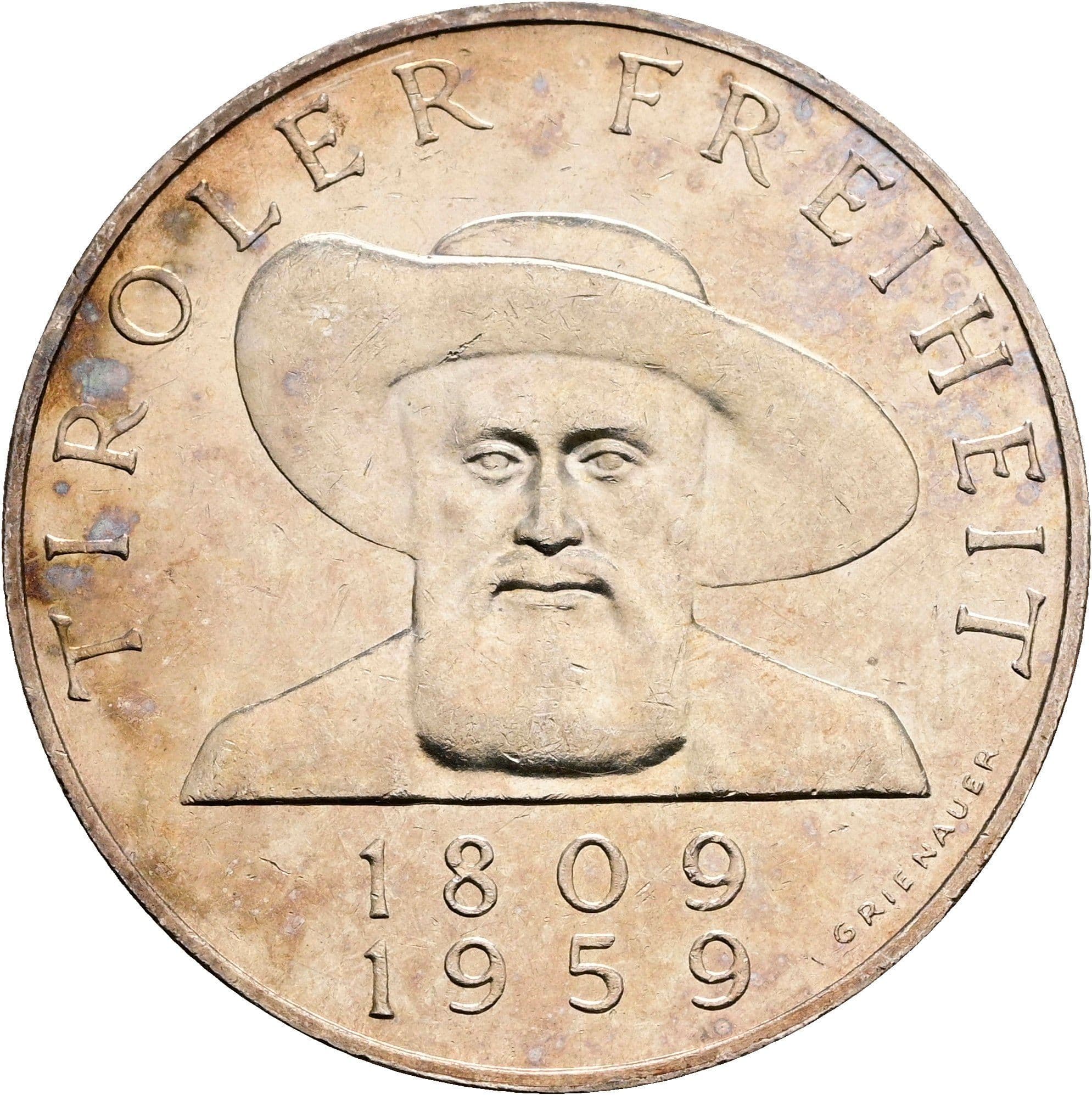 50 Schilling 1959 – Vorderseite