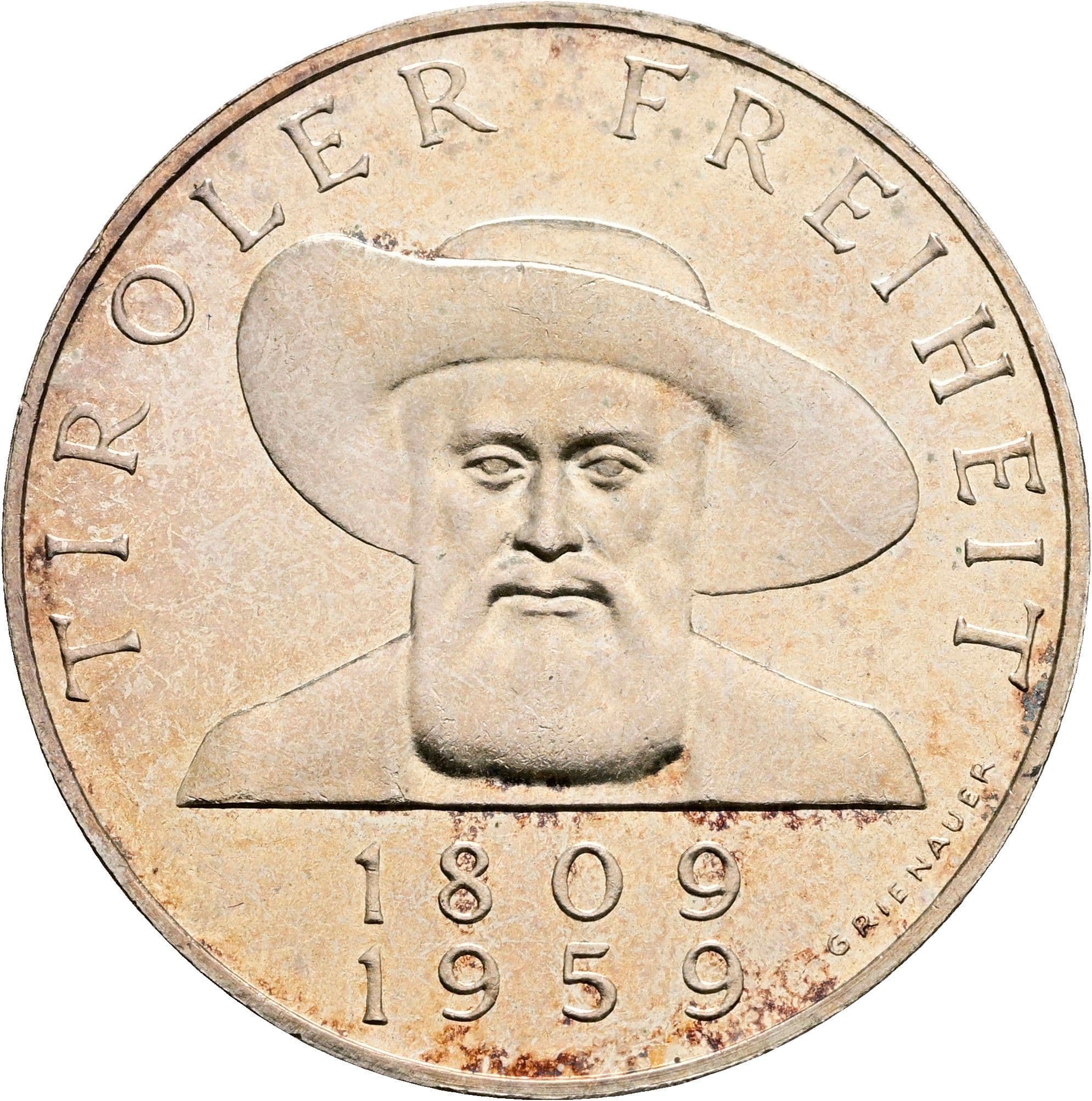 50 Schilling 1959 – Vorderseite