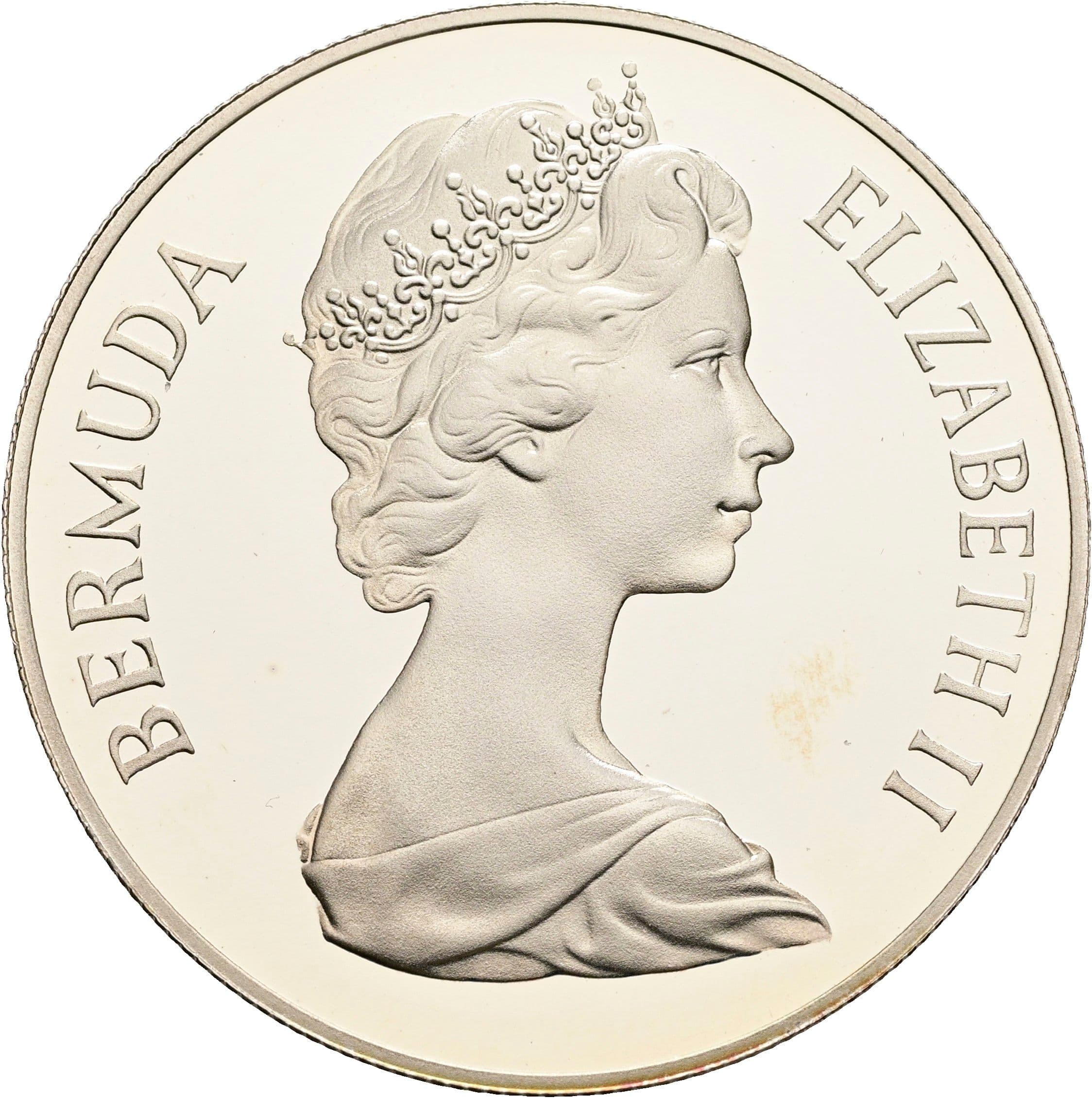 1 Dollar Elisabeth II. 1952-2022 1981 – Vorderseite