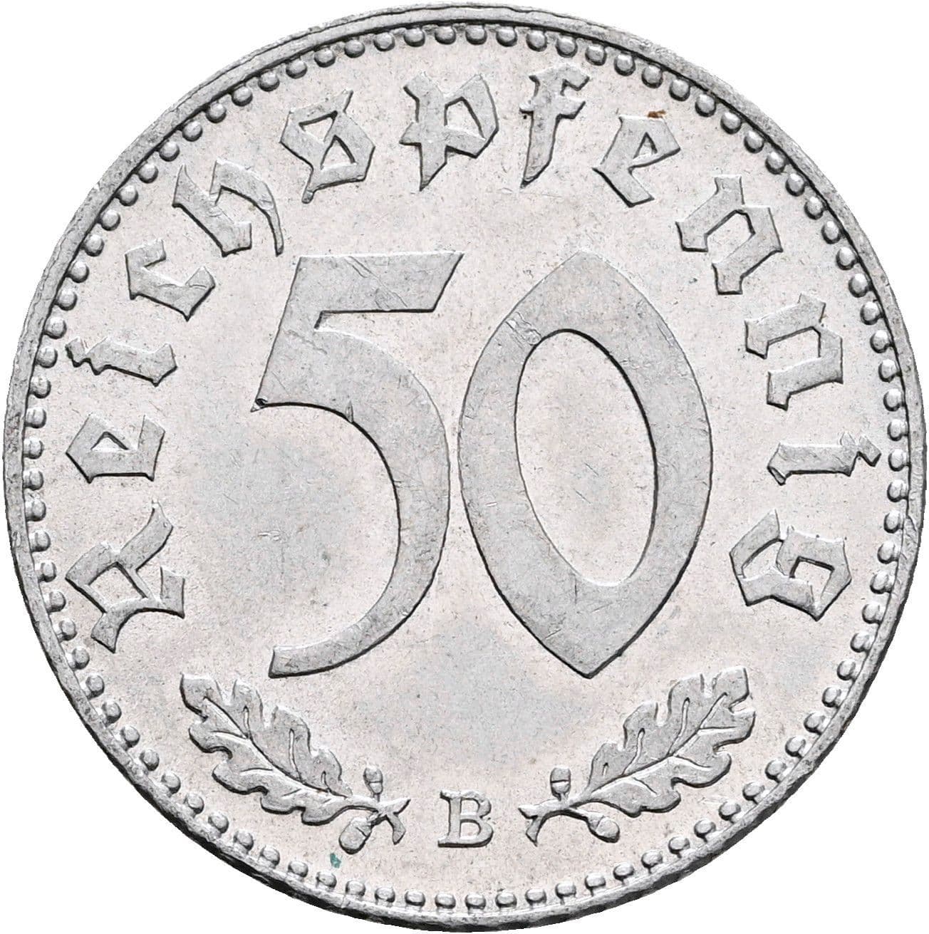 50 Reichspfennig 1942 B – Vorderseite