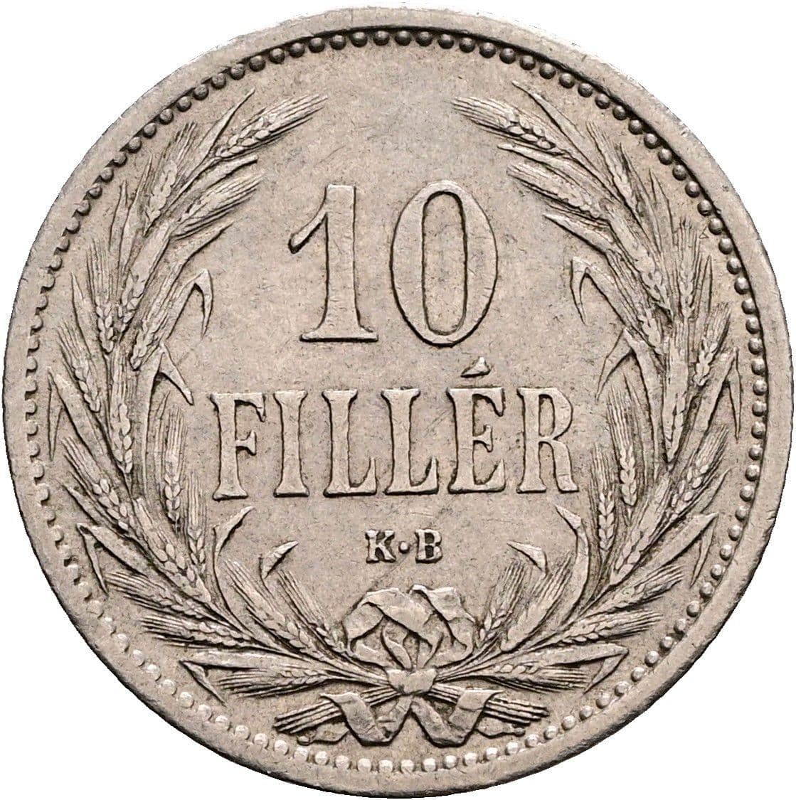 10 Filler Franz Joseph I. 1848-1916 1908 KB – Vorderseite