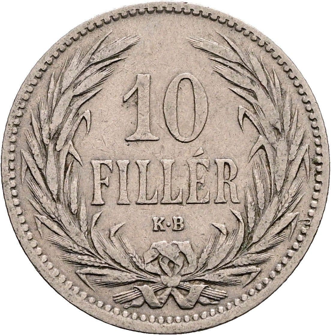 10 Filler Franz Joseph I. 1848-1916 1894 KB – Vorderseite