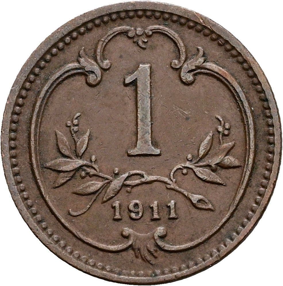 1 Heller Franz Joseph I. 1848-1916 1911 – Vorderseite