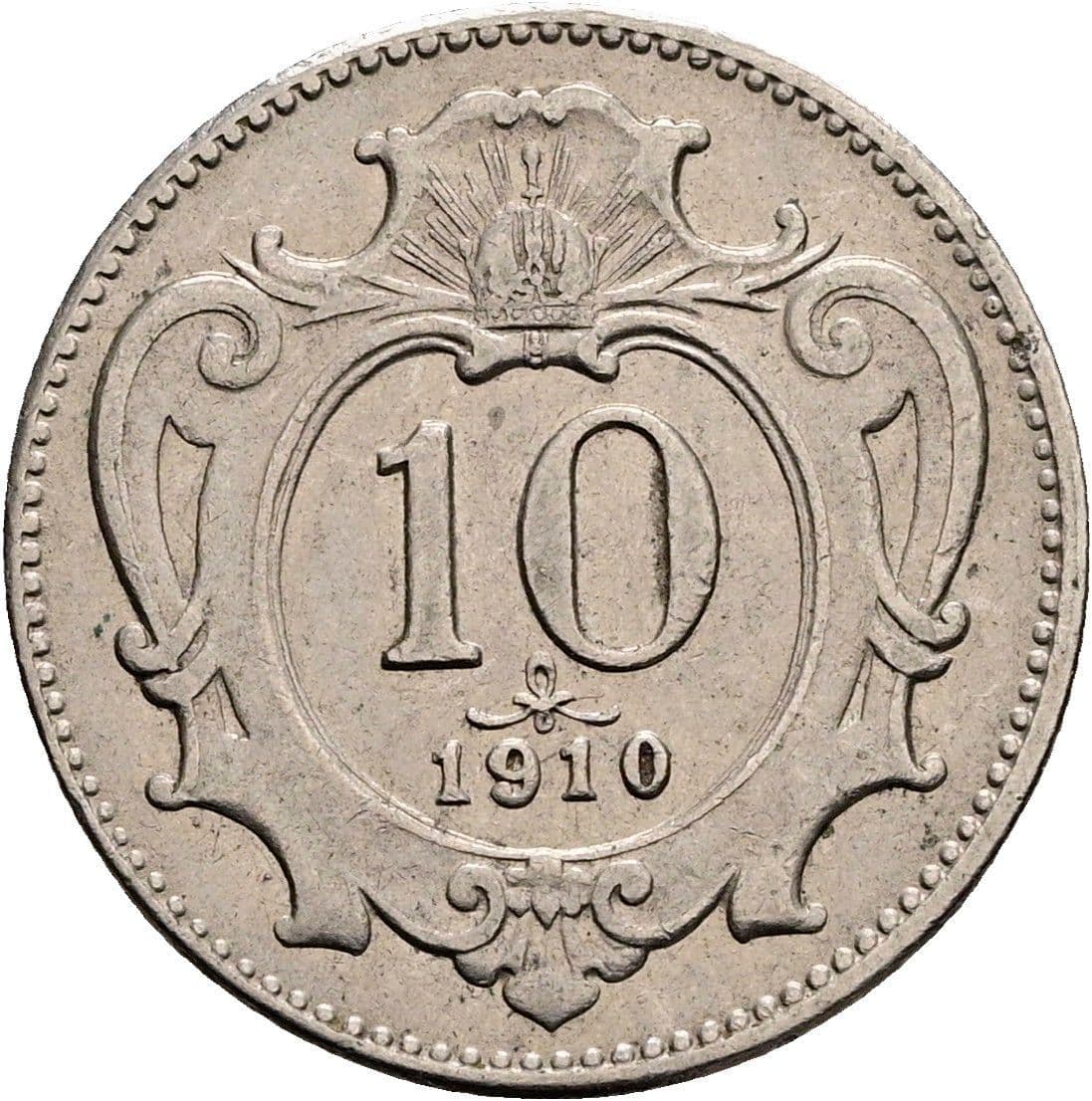 10 Heller Franz Joseph I. 1848-1916 1910 – Vorderseite