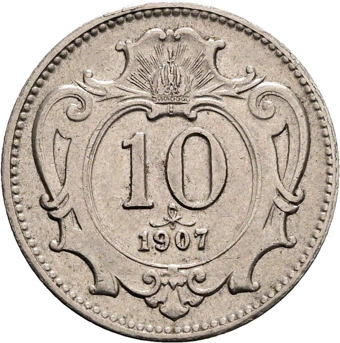 10 Heller Franz Joseph I. 1848-1916 1907 – Vorderseite