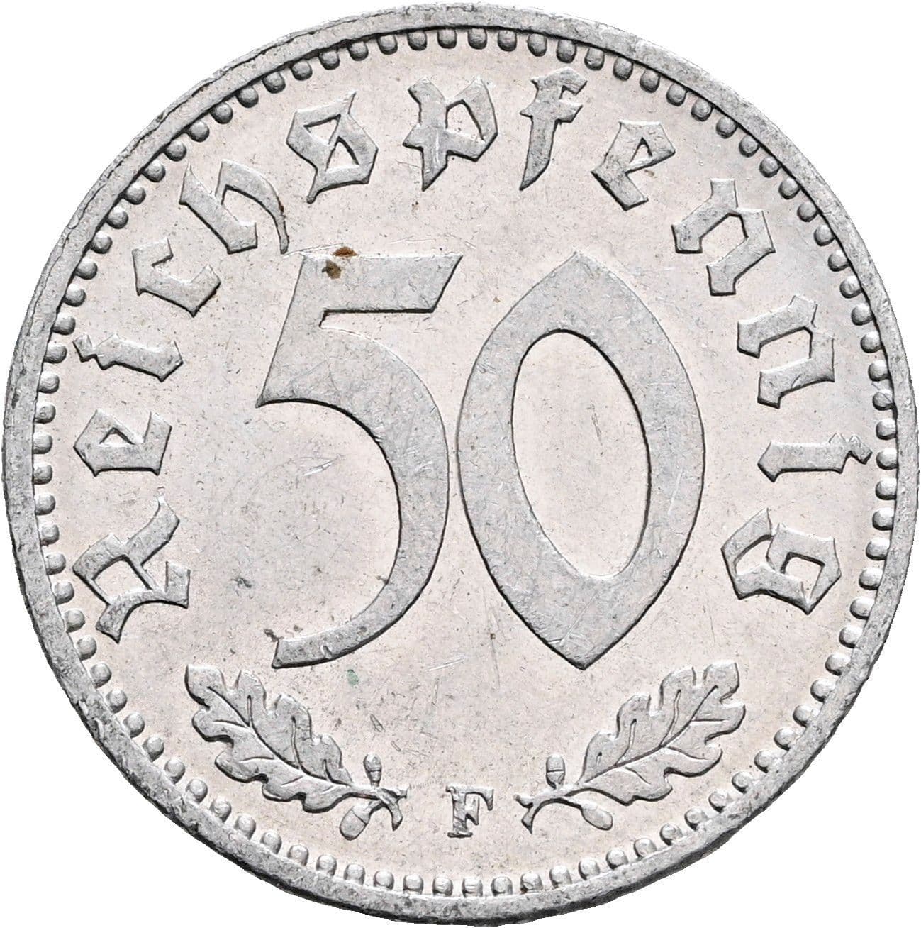 50 Reichspfennig 1942 F – Vorderseite