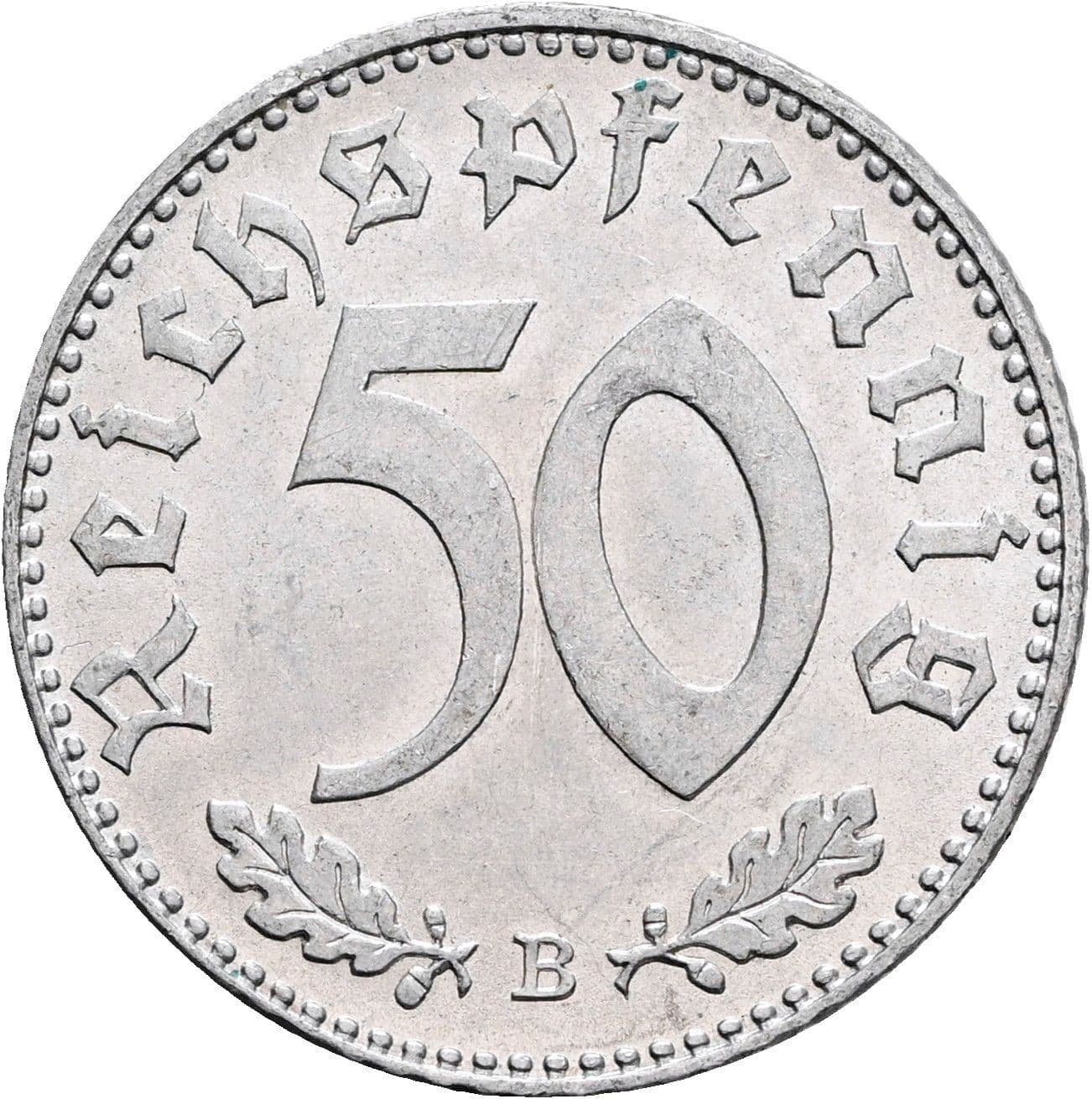 50 Reichspfennig 1942 B – Vorderseite