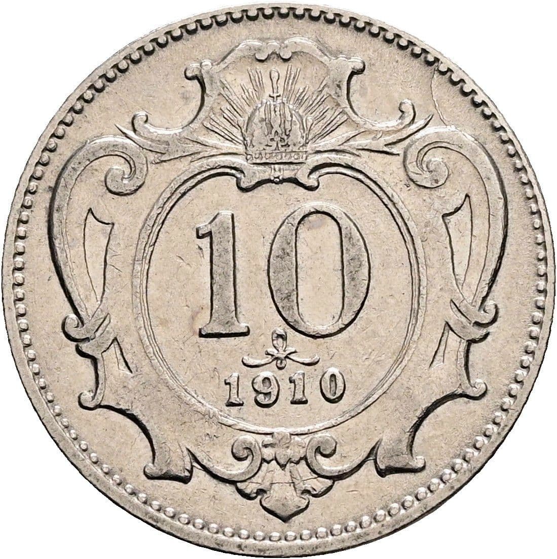 10 Heller Franz Joseph I. 1848-1916 1910 – Vorderseite
