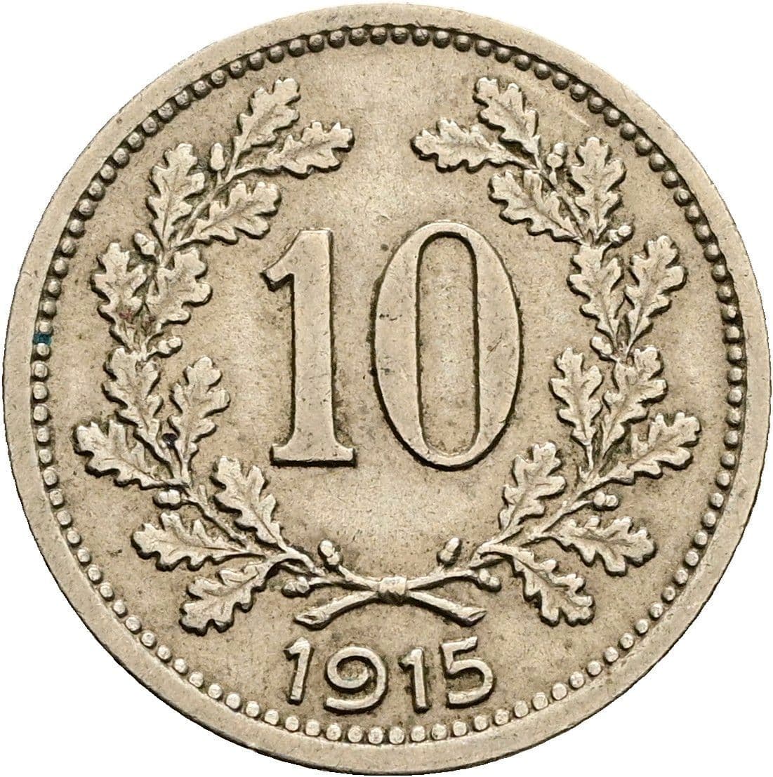 10 Heller Franz Joseph I. 1848-1916 1915 – Vorderseite