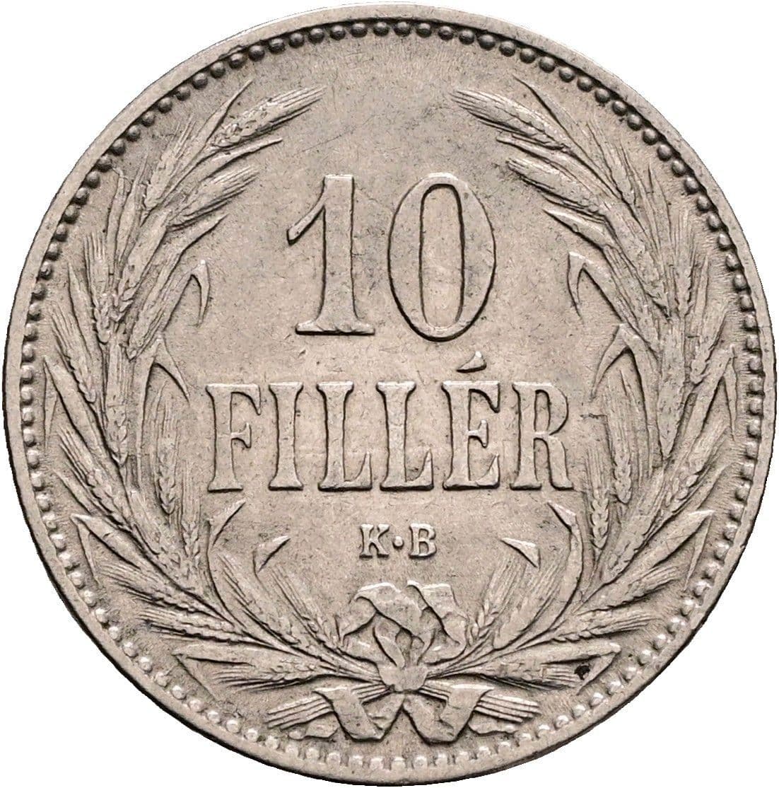 10 Filler Franz Joseph I. 1848-1916 1894 KB – Vorderseite