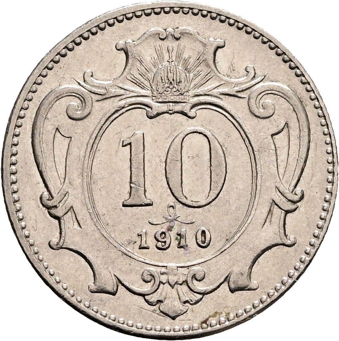 10 Heller Franz Joseph I. 1848-1916 1910 – Vorderseite