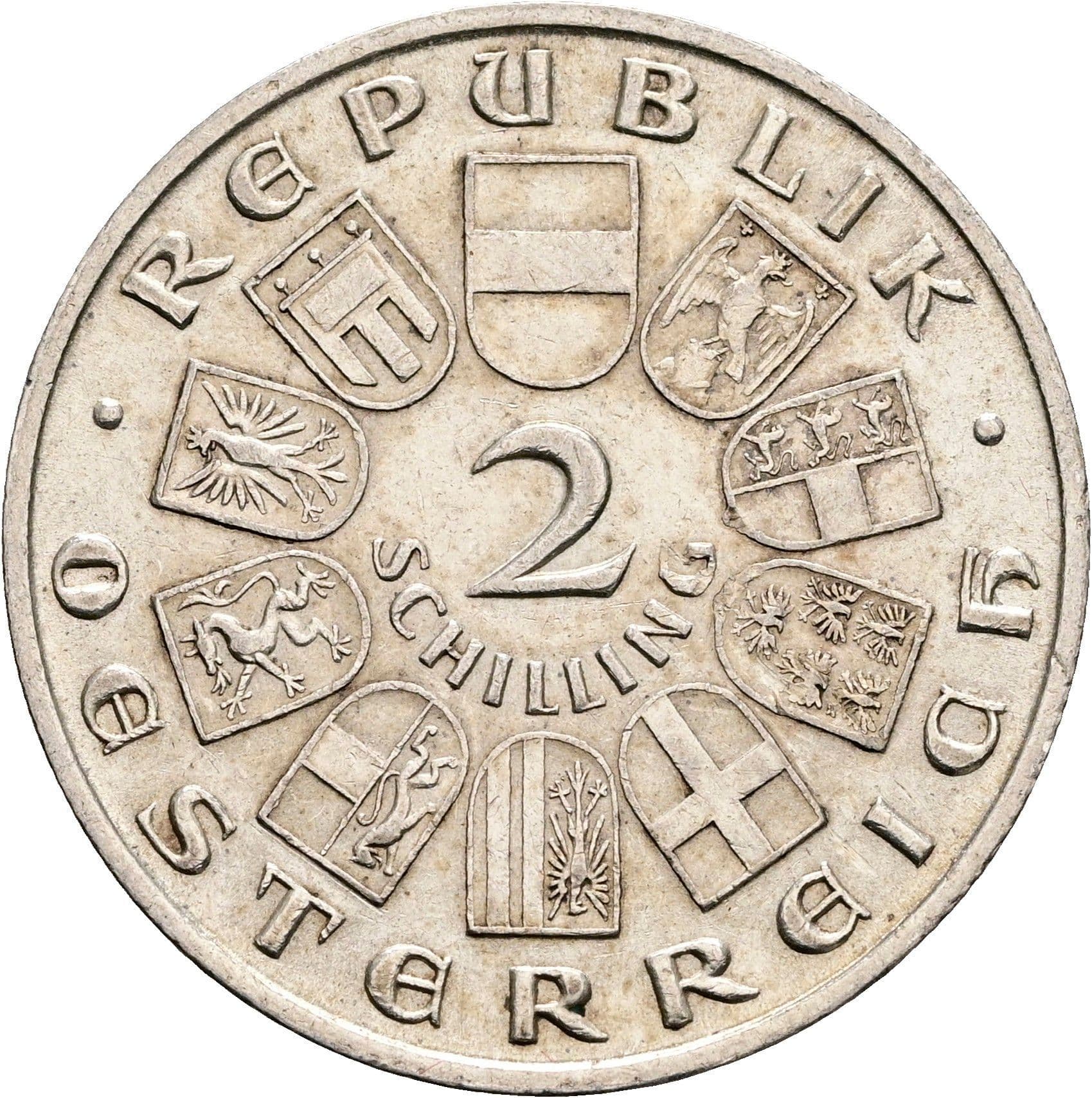 2 Schilling 1928 – Vorderseite