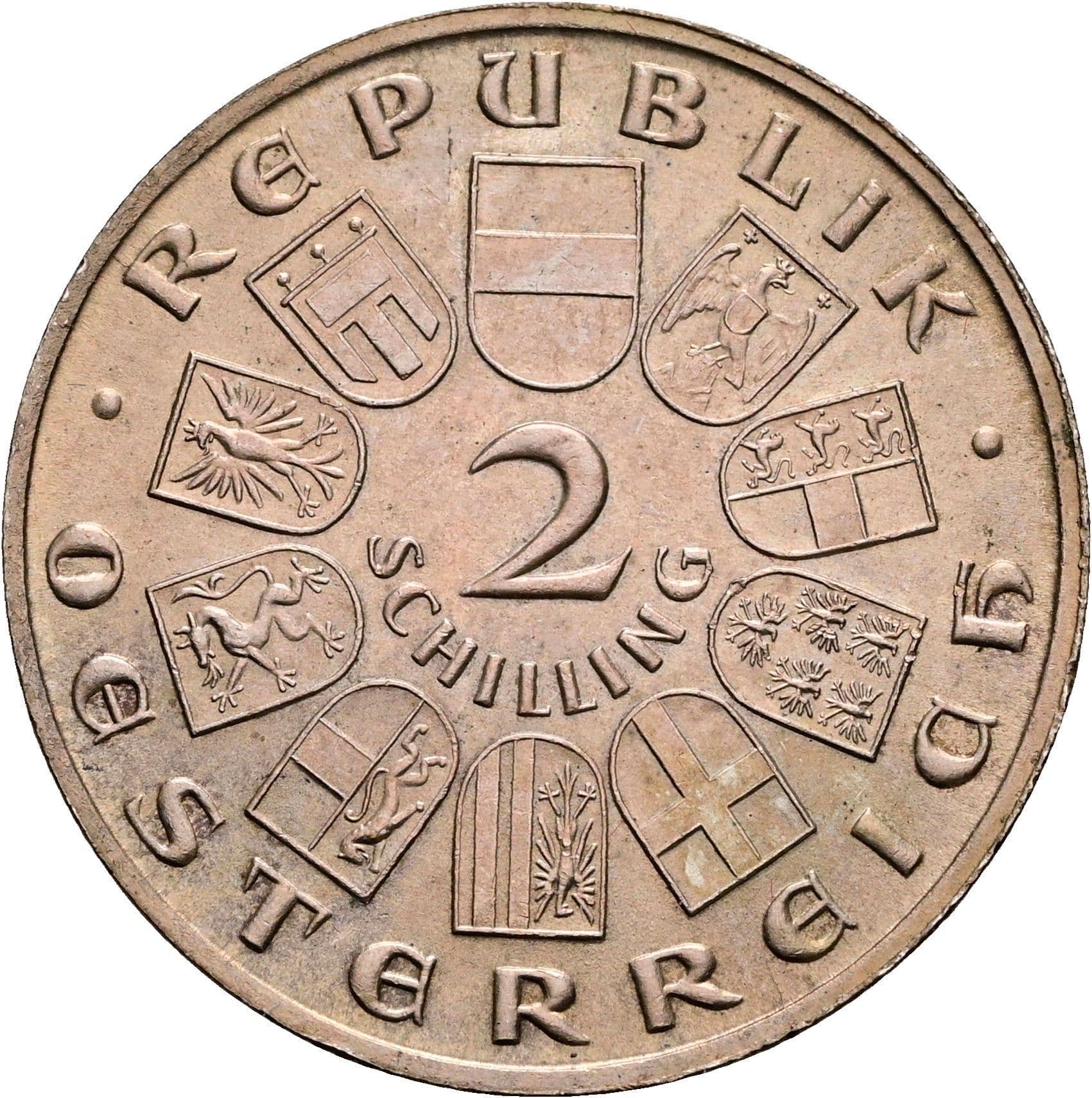 2 Schilling 1928 – Vorderseite