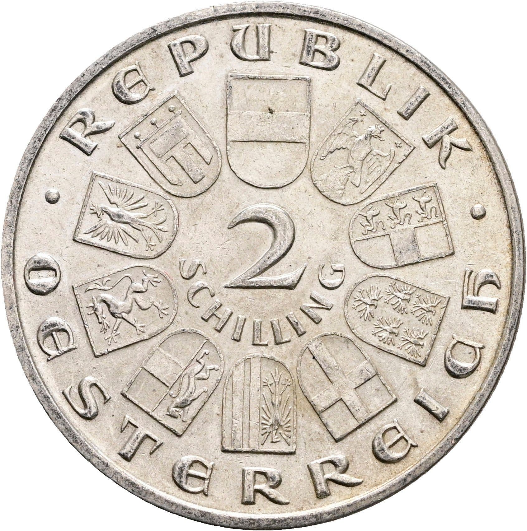 2 Schilling 1928 – Vorderseite