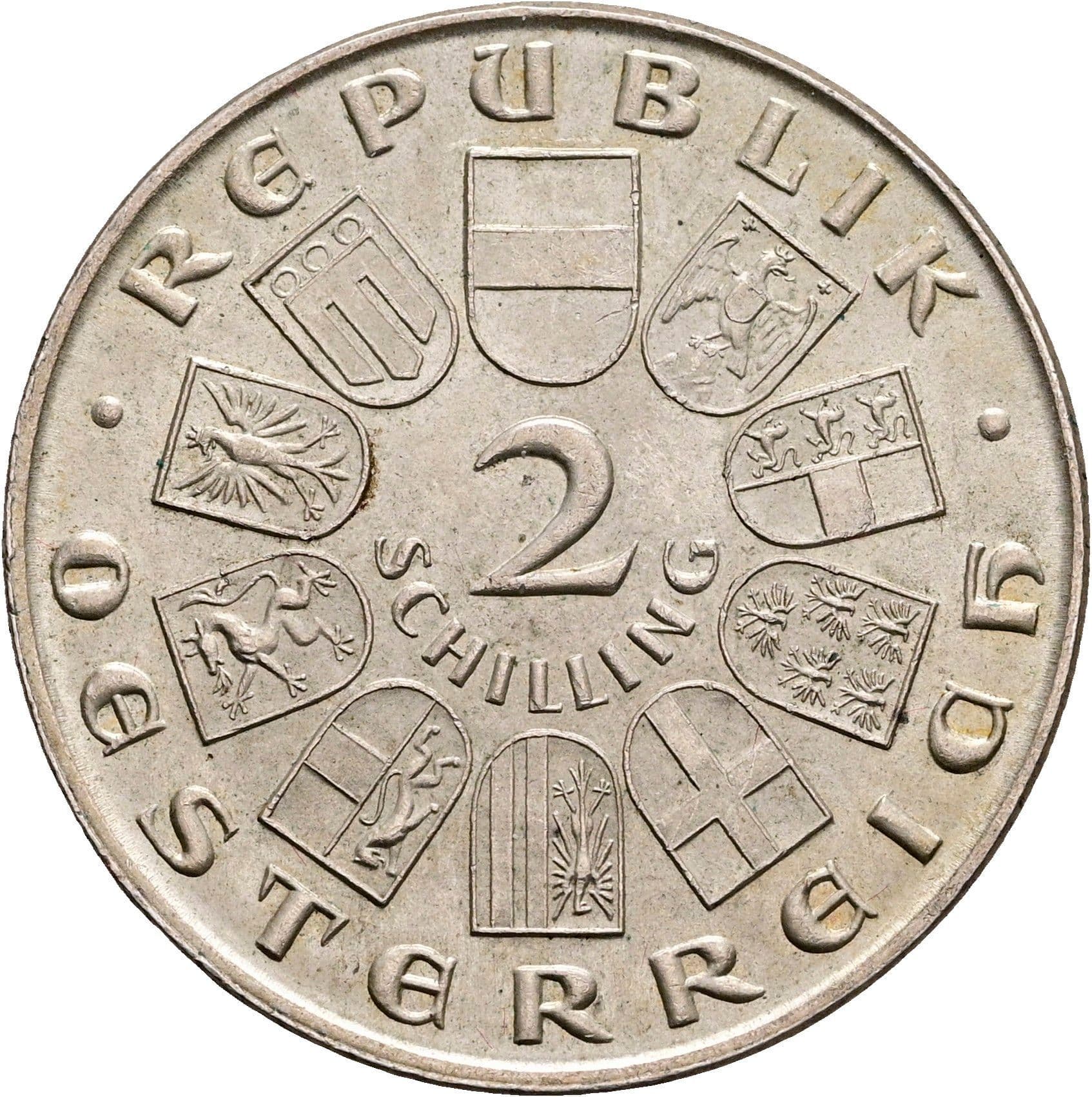 2 Schilling 1930 – Vorderseite