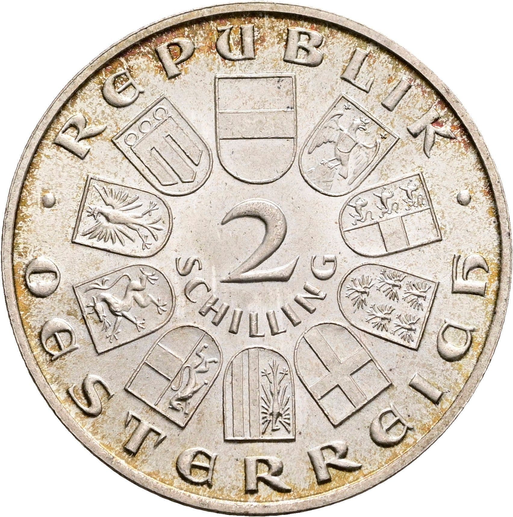 2 Schilling 1931 – Vorderseite