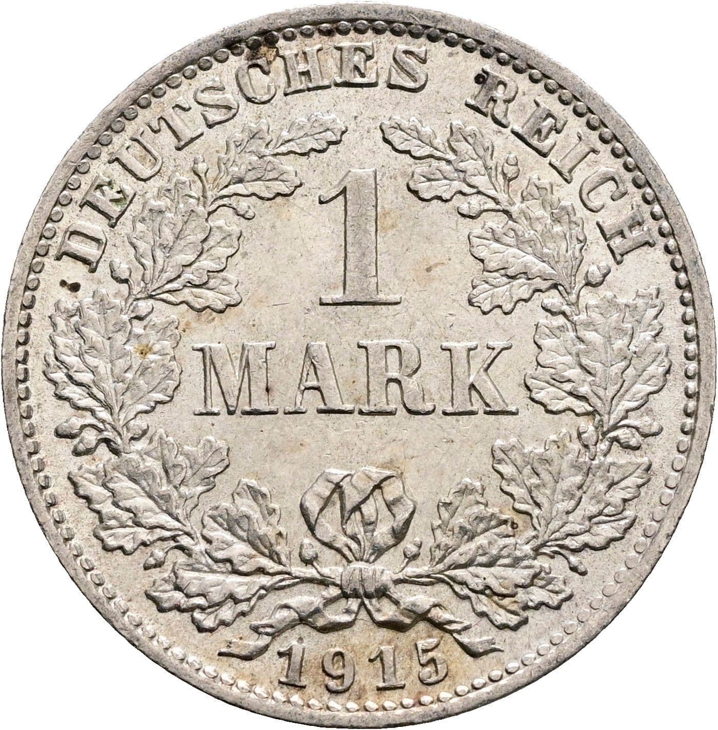 1 Mark 1915 D – Vorderseite
