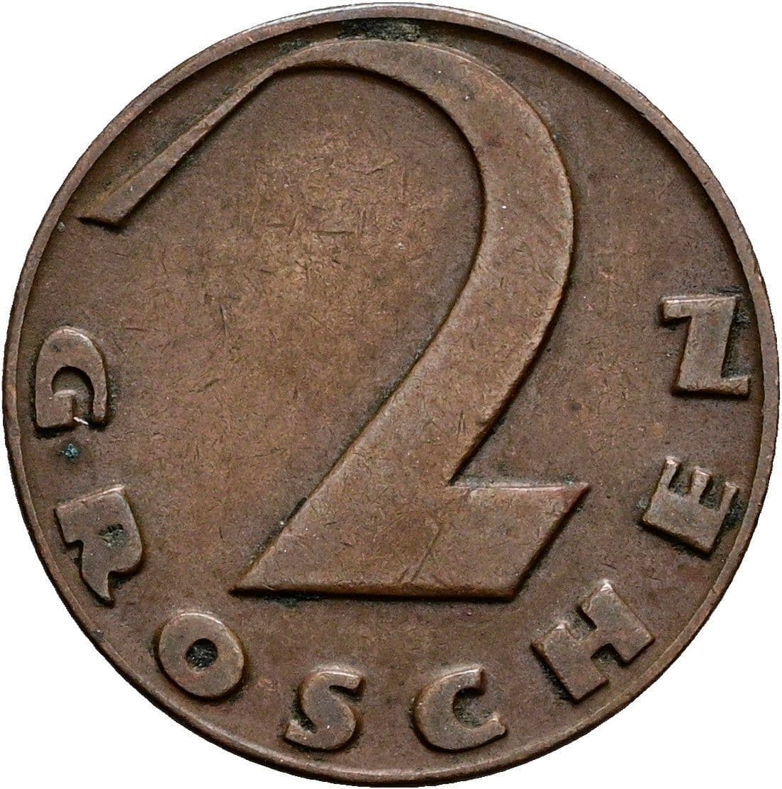 2 Groschen 1927 – Vorderseite