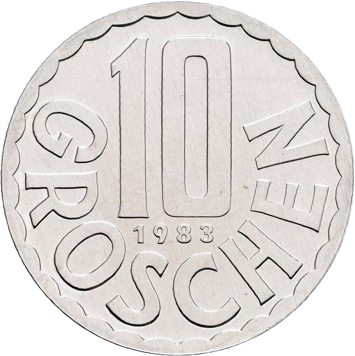 10 Groschen 1983 – Vorderseite