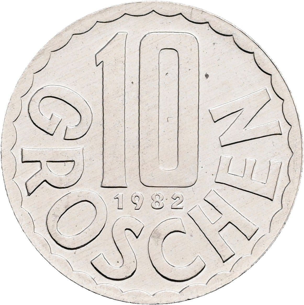 10 Groschen 1982 – Vorderseite