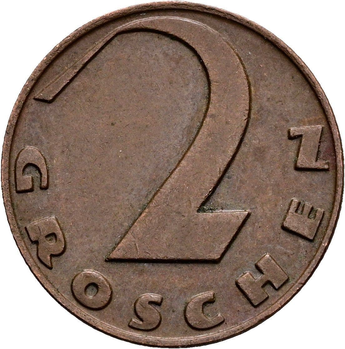 2 Groschen 1936 – Vorderseite