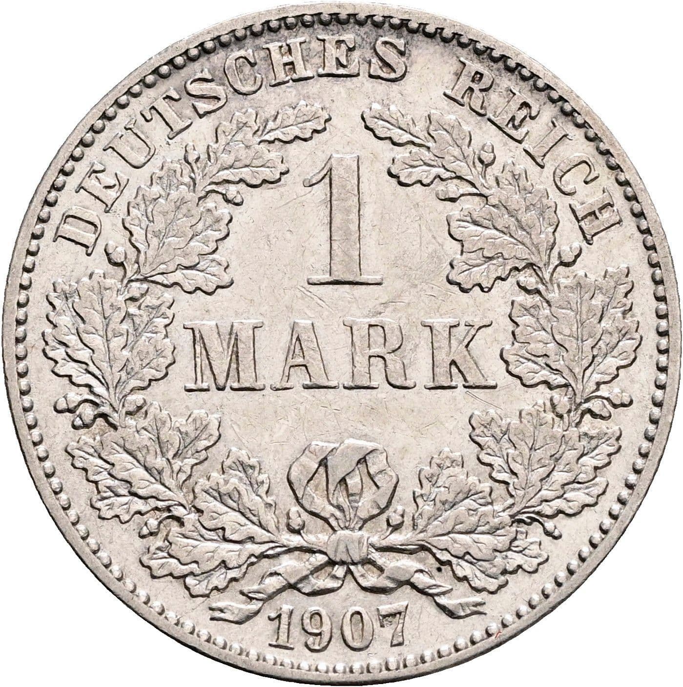 1 Mark 1907 G – Vorderseite