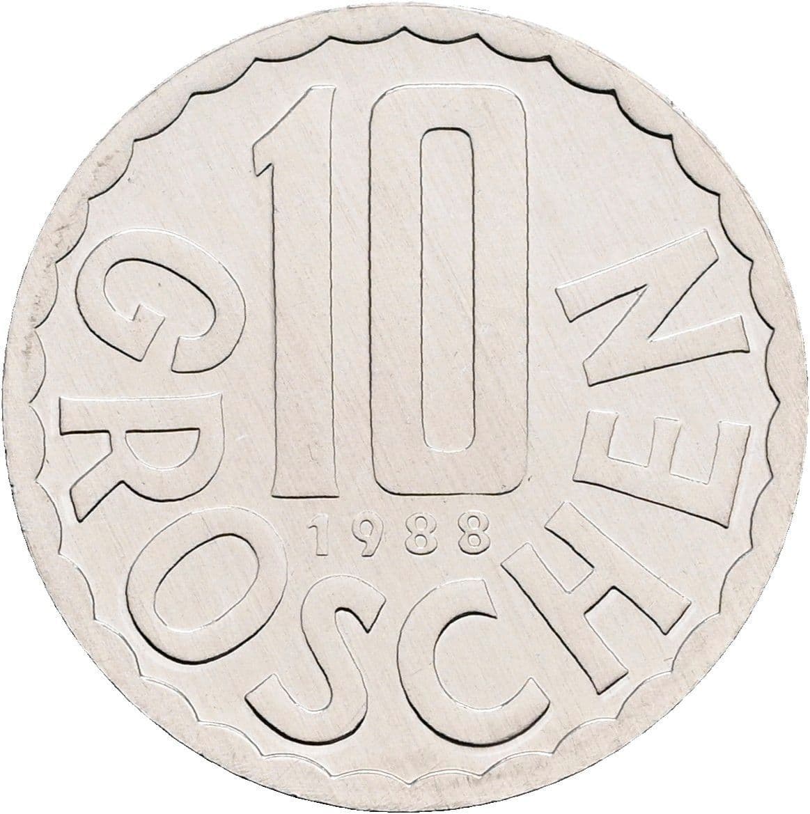 10 Groschen 1988 – Vorderseite