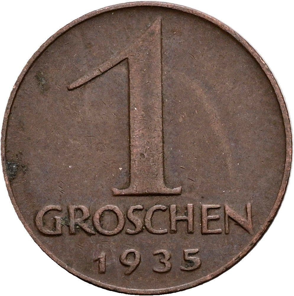 1 Groschen 1935 – Vorderseite