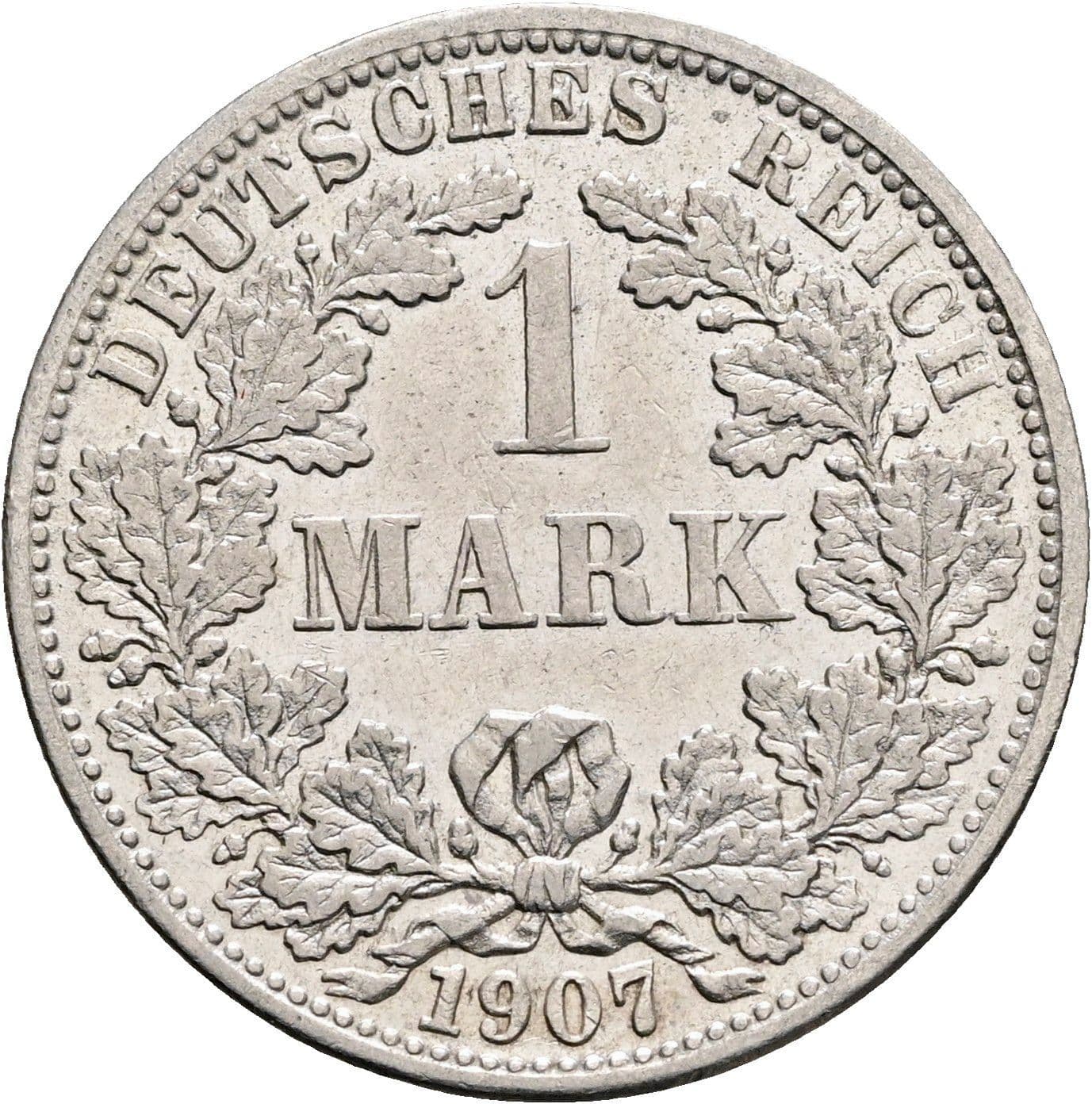 1 Mark 1907 F – Vorderseite