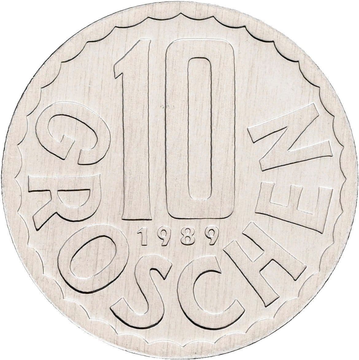 10 Groschen 1989 – Vorderseite