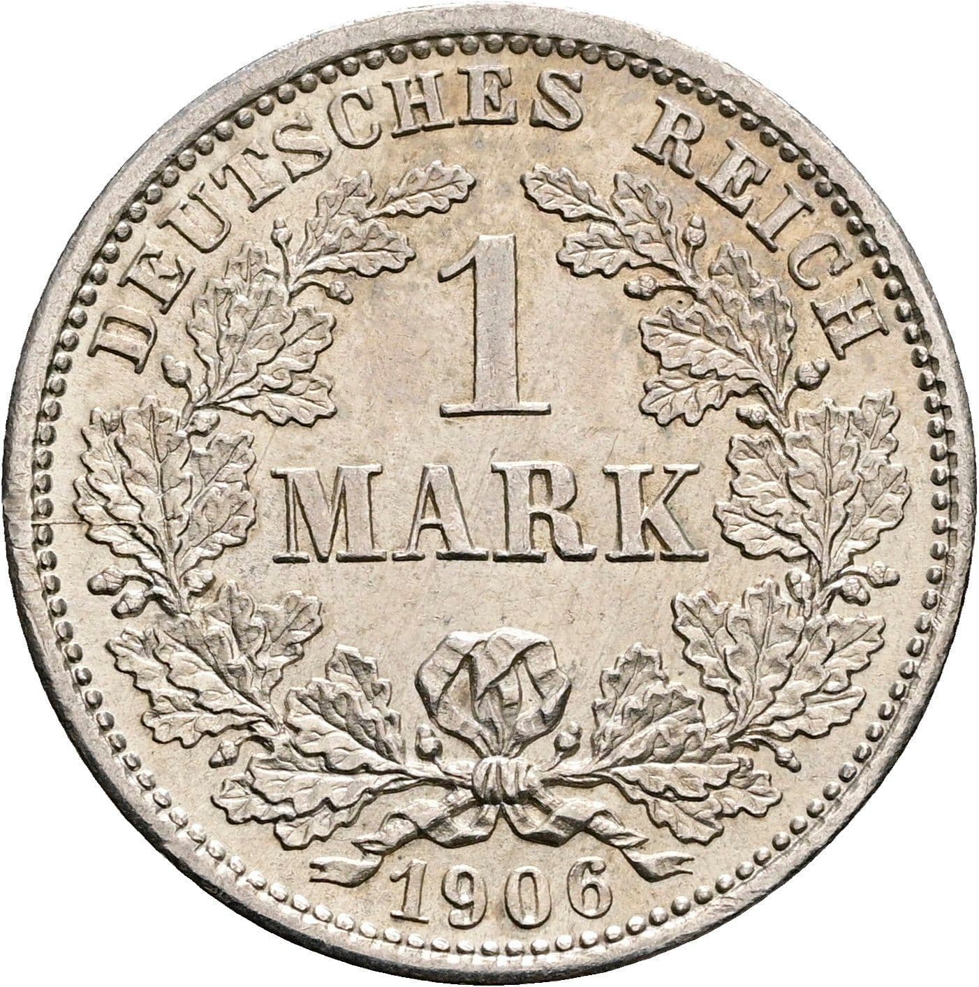 1 Mark 1906 D – Vorderseite