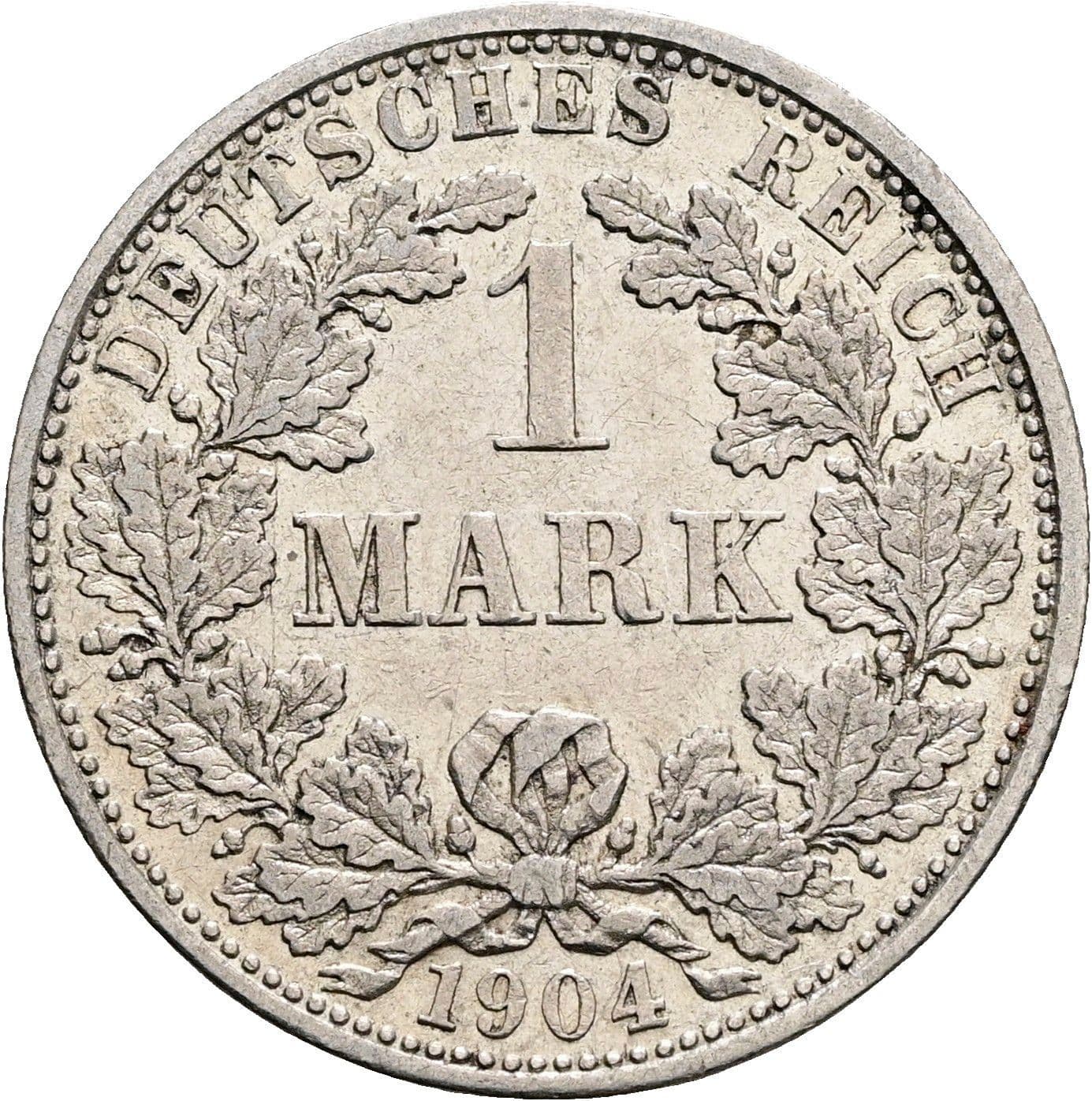 1 Mark 1904 F – Vorderseite