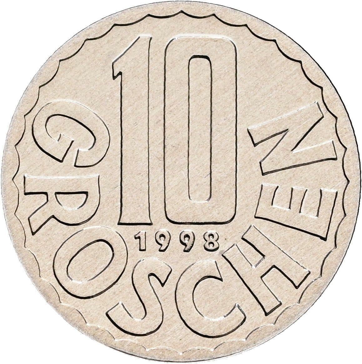 10 Groschen 1998 – Vorderseite