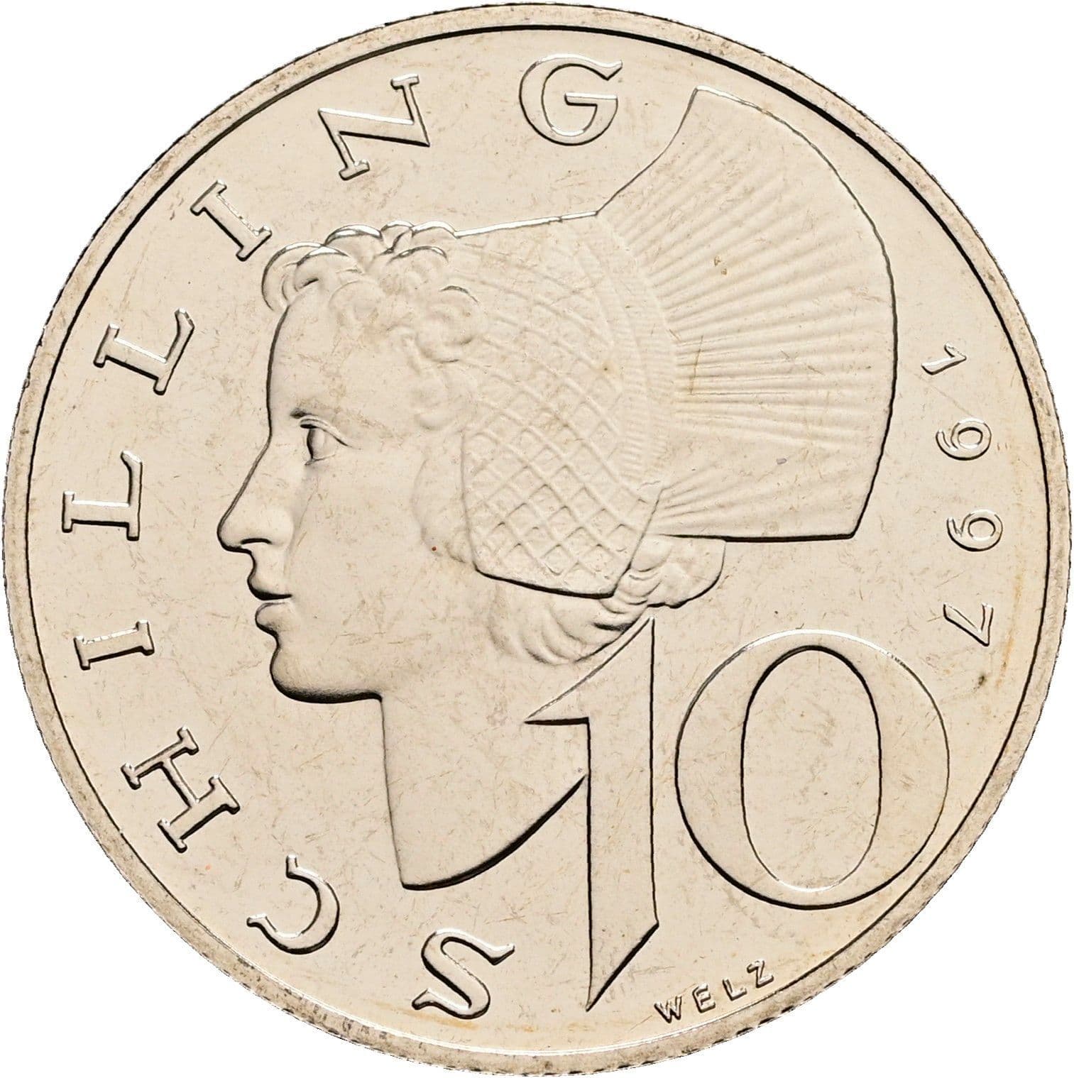10 Schilling 1997 – Vorderseite