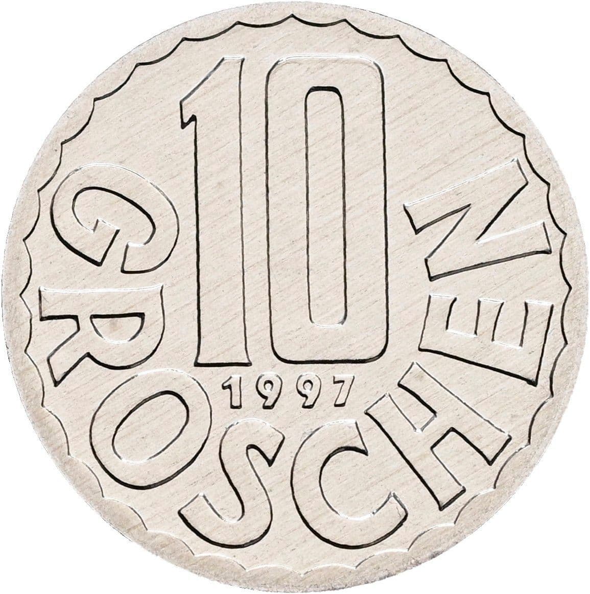 10 Groschen 1997 – Vorderseite