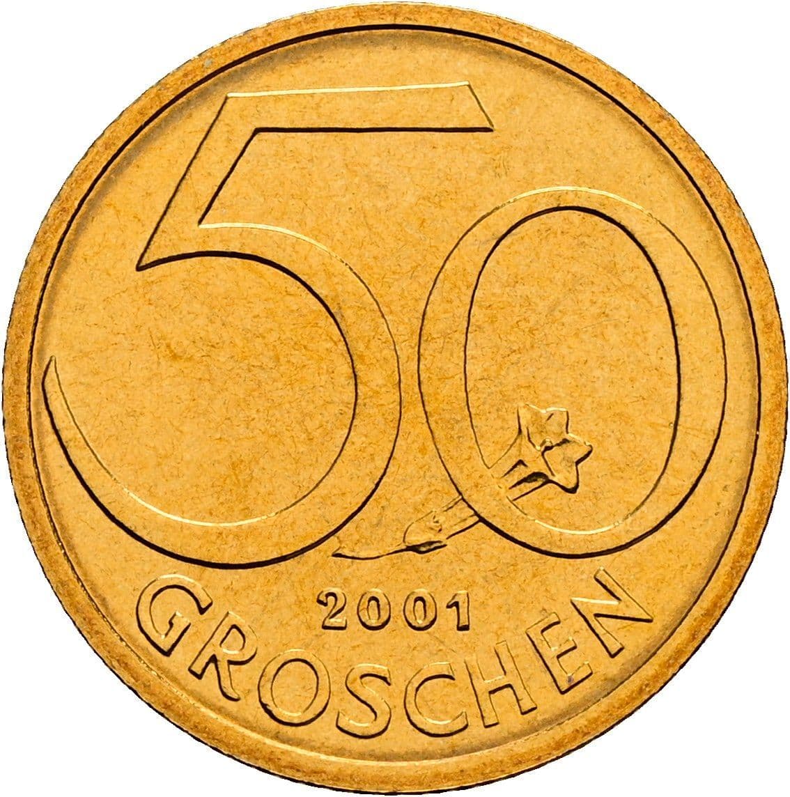 50 Groschen 2001 – Vorderseite