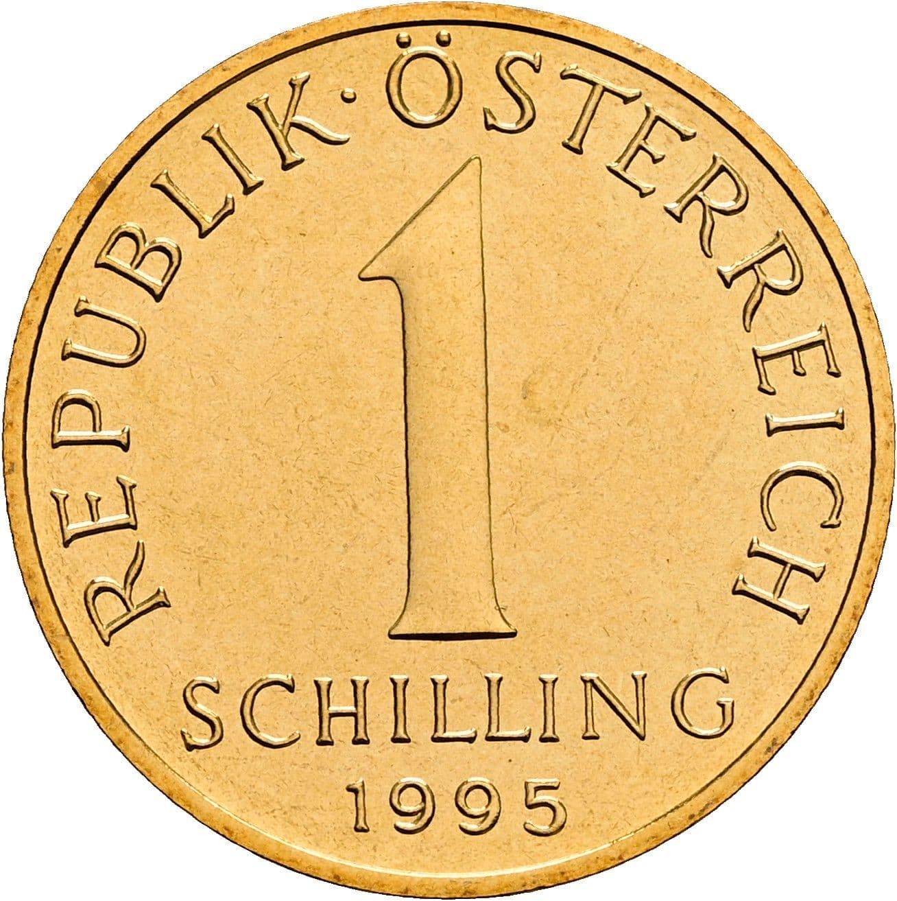 1 Schilling 1995 – Vorderseite