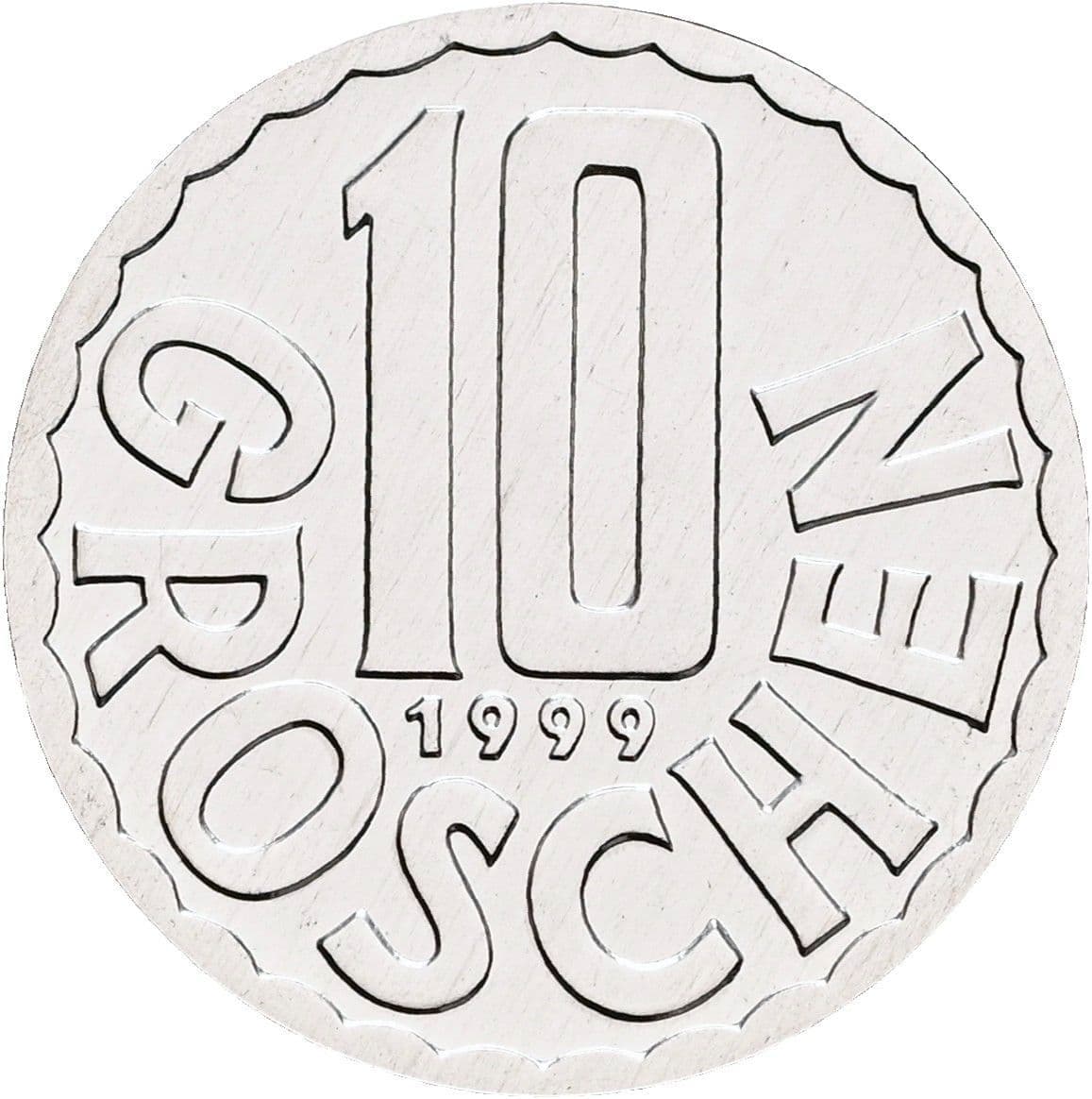 10 Groschen 1999 – Vorderseite