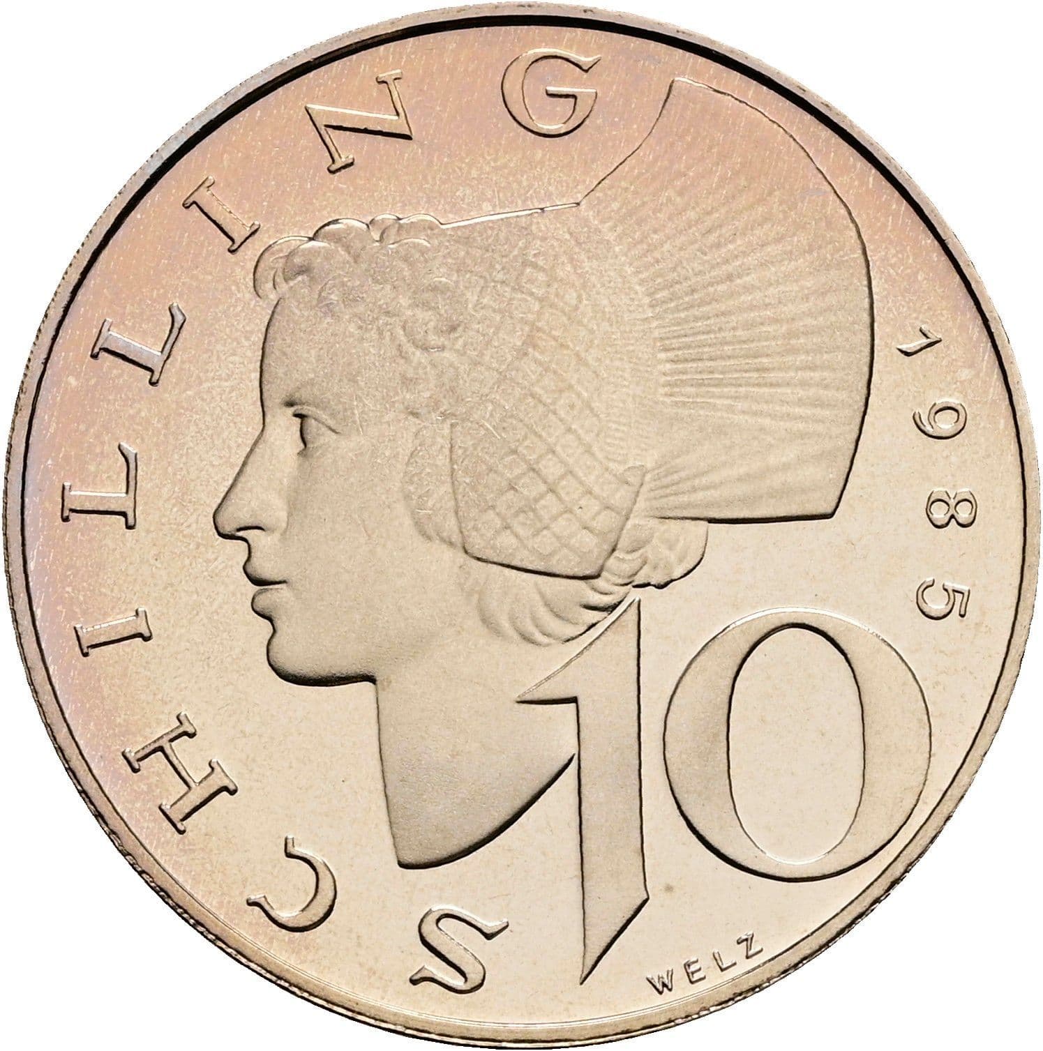 10 Schilling 1985 – Vorderseite