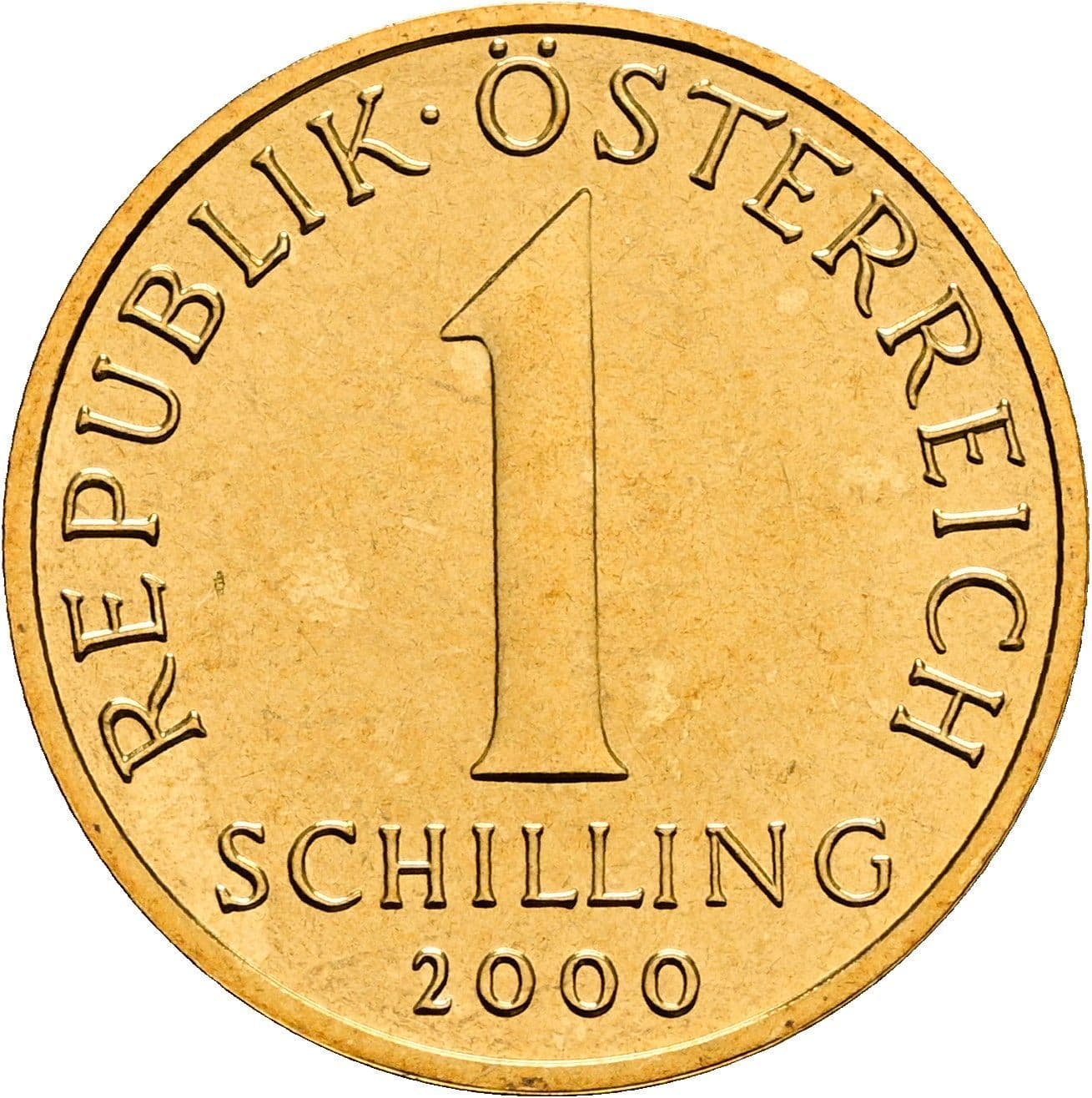 1 Schilling 2000 – Vorderseite