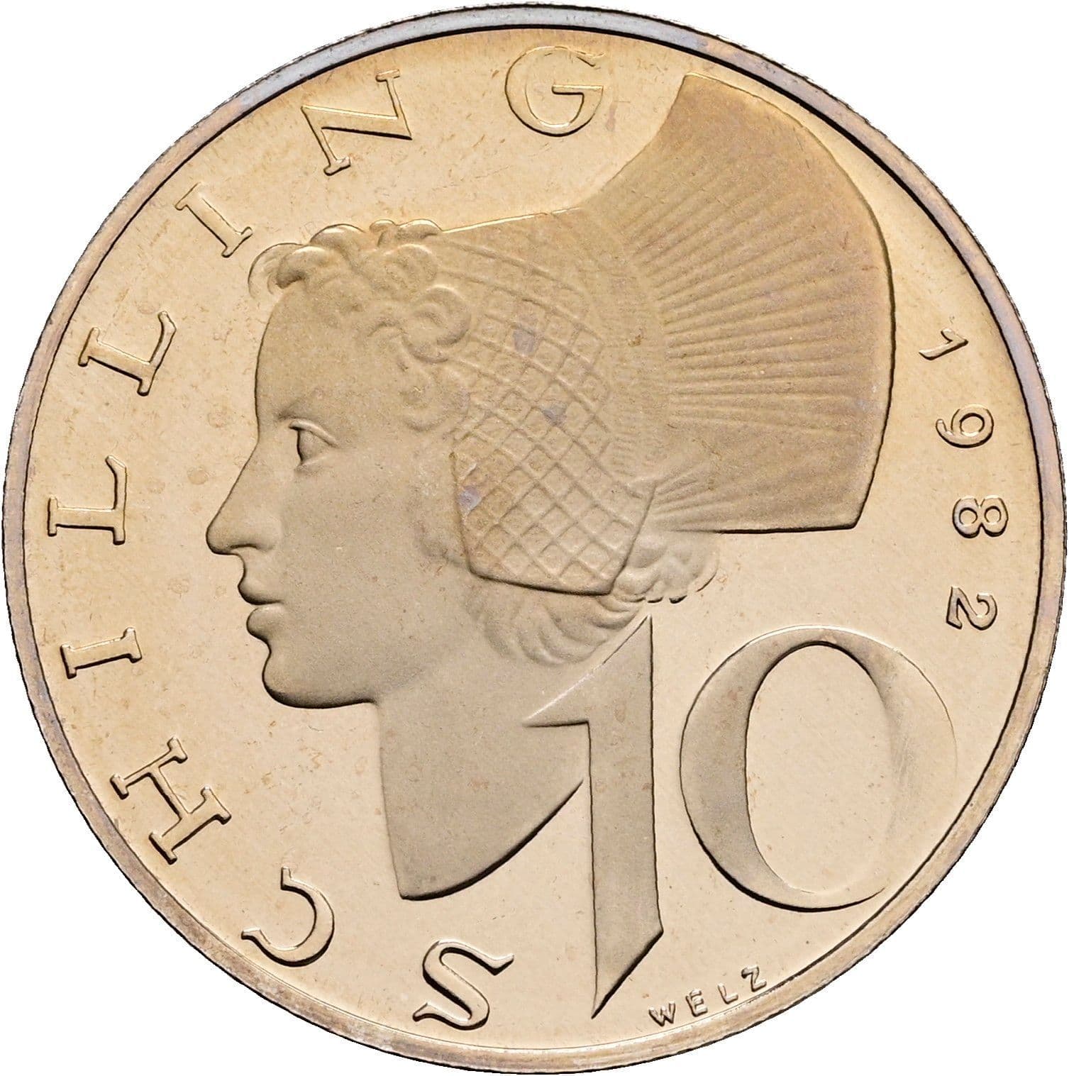 10 Schilling 1982 – Vorderseite