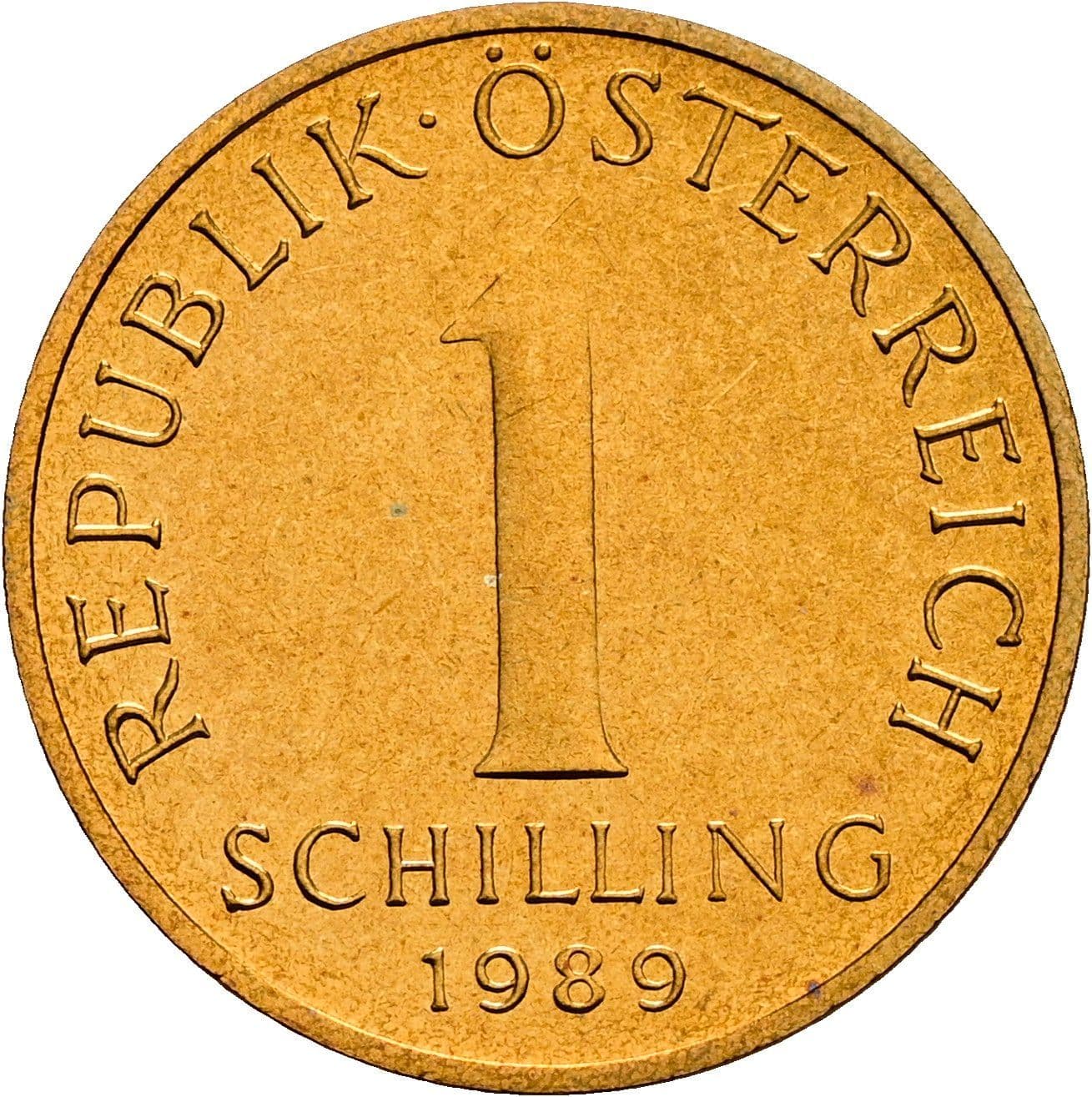 1 Schilling 1989 – Vorderseite