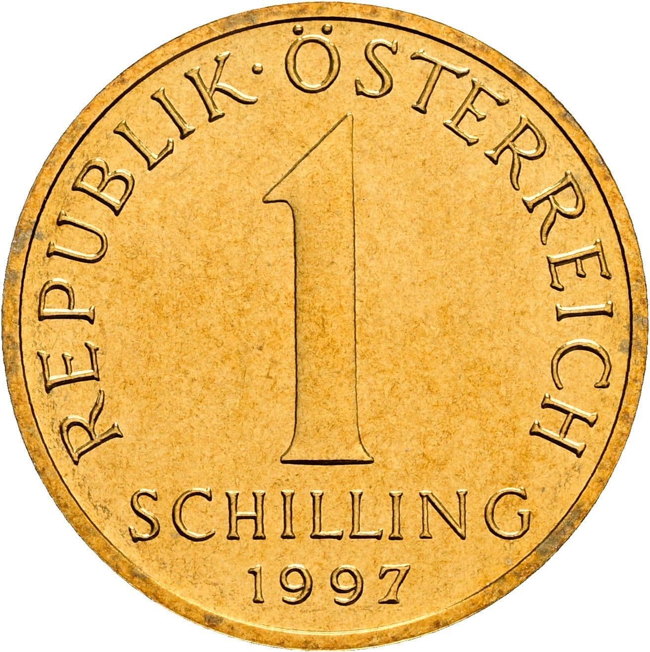 1 Schilling 1997 – Vorderseite