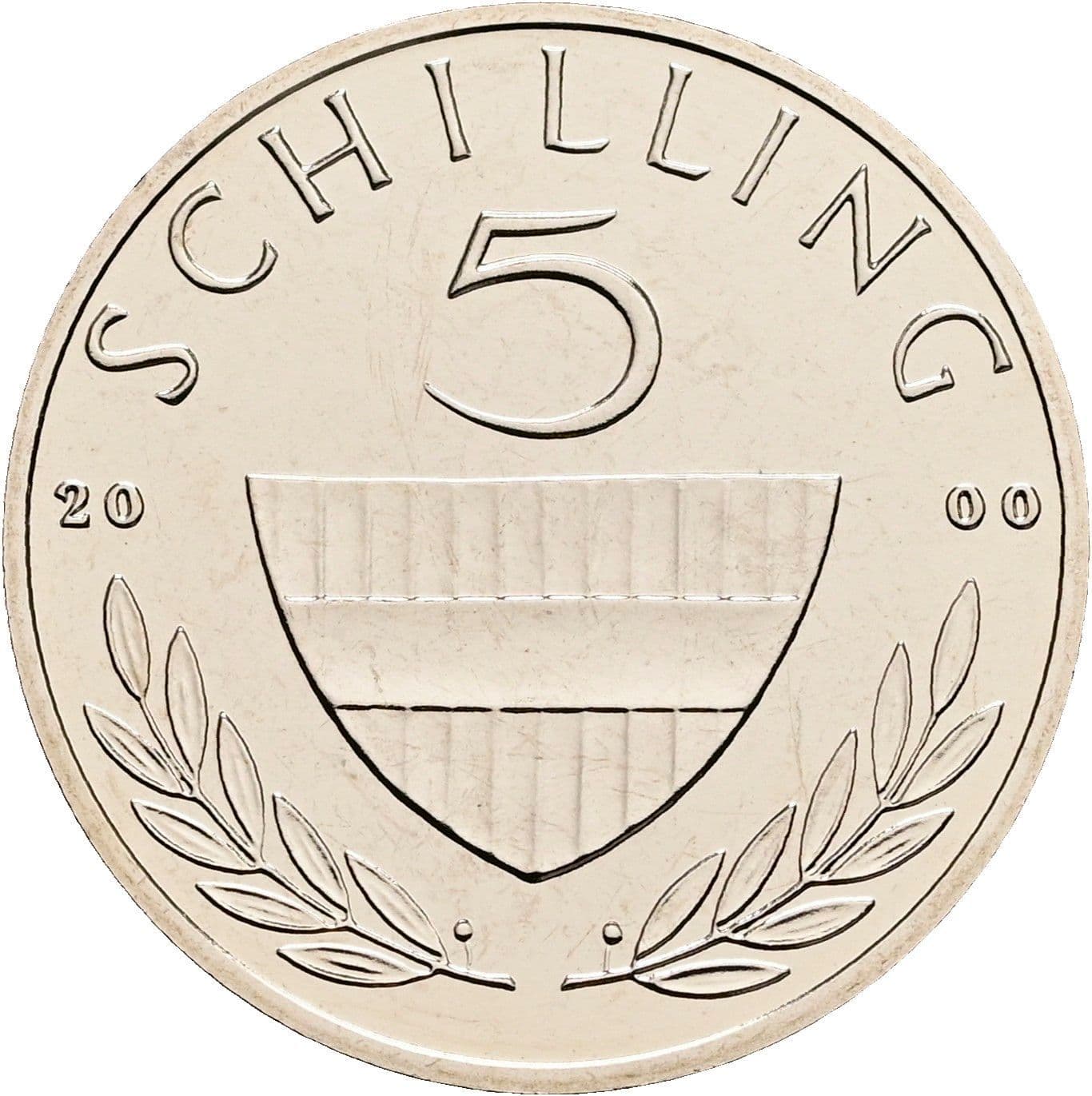 5 Schilling 2000 – Vorderseite
